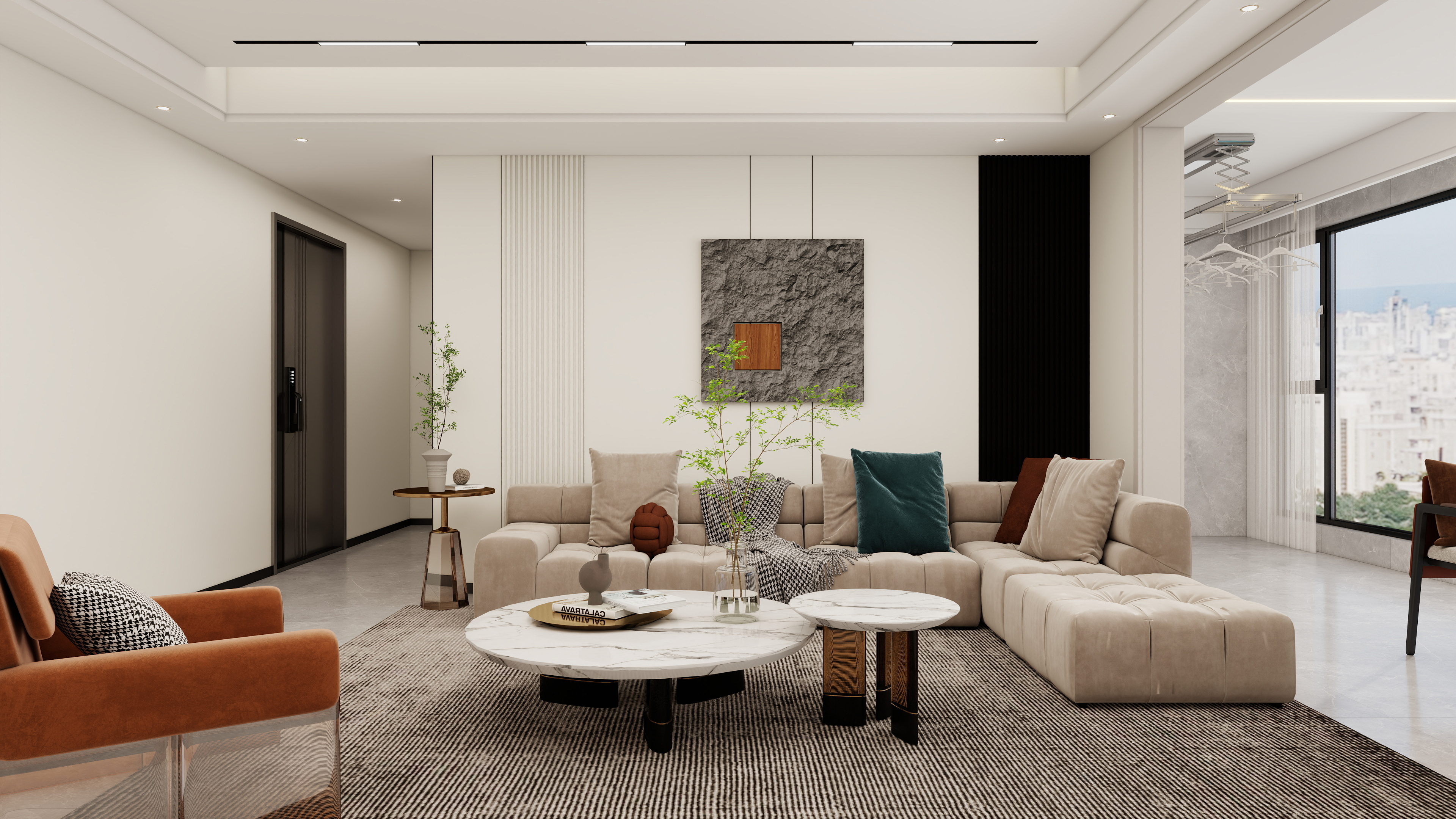 设计丨张超杰-城投·尚境现代风三室两厅-装修设计方案