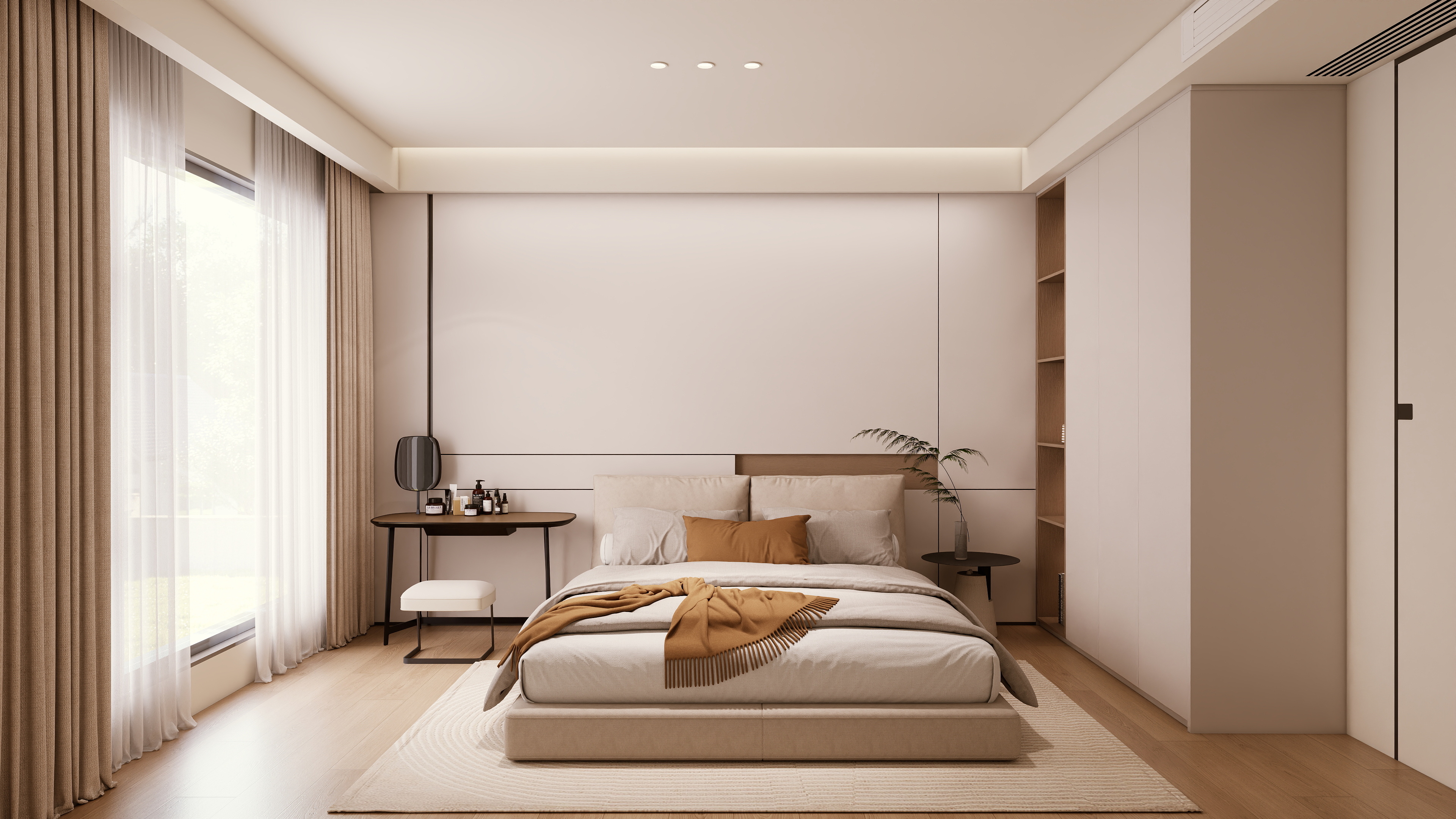 大金空调官方-180㎡四房两厅-纯净与简约的结合，打造清新自然的家居空间装修效果图