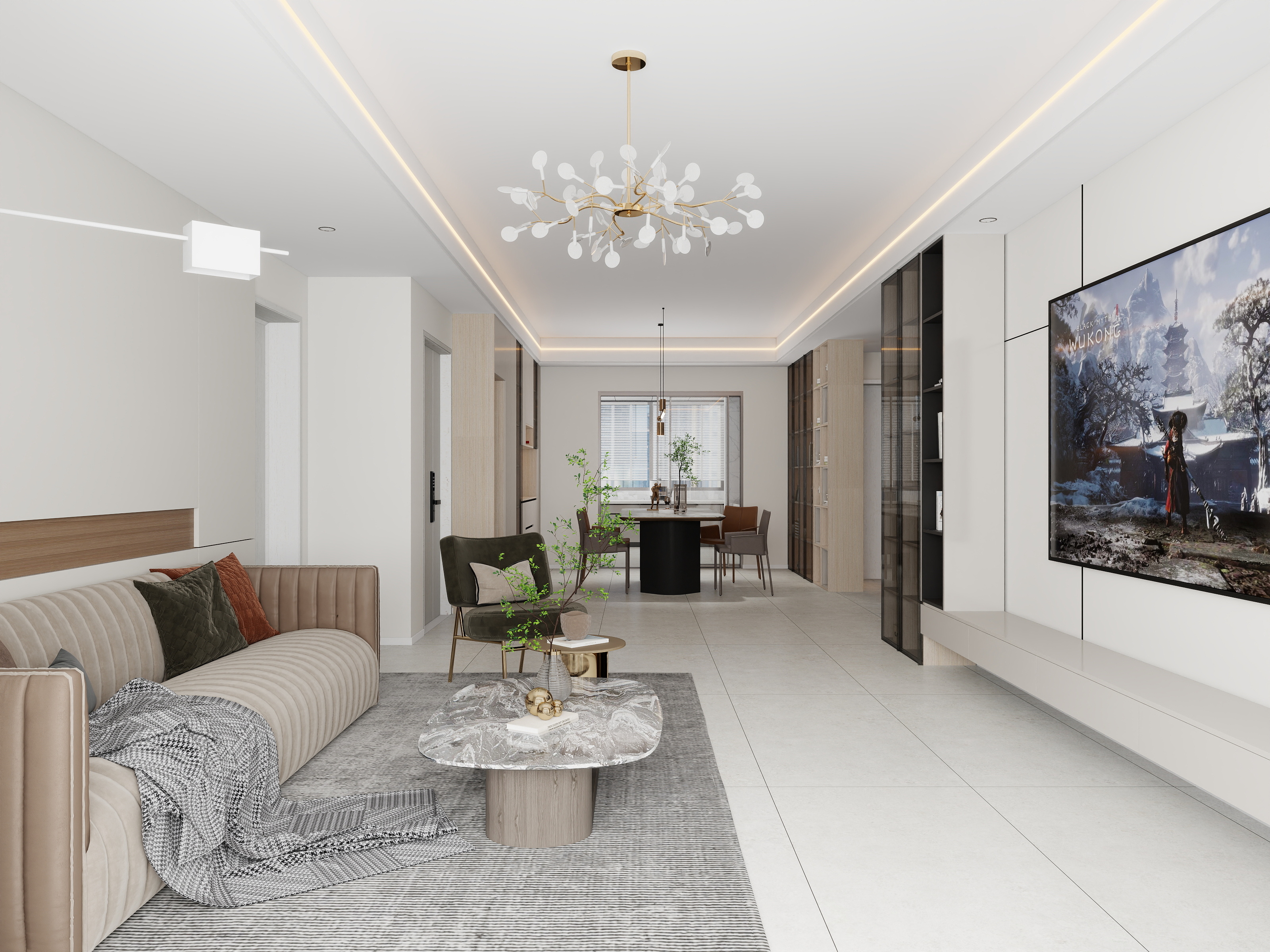 青溪设计-三室现代简约-装修设计方案