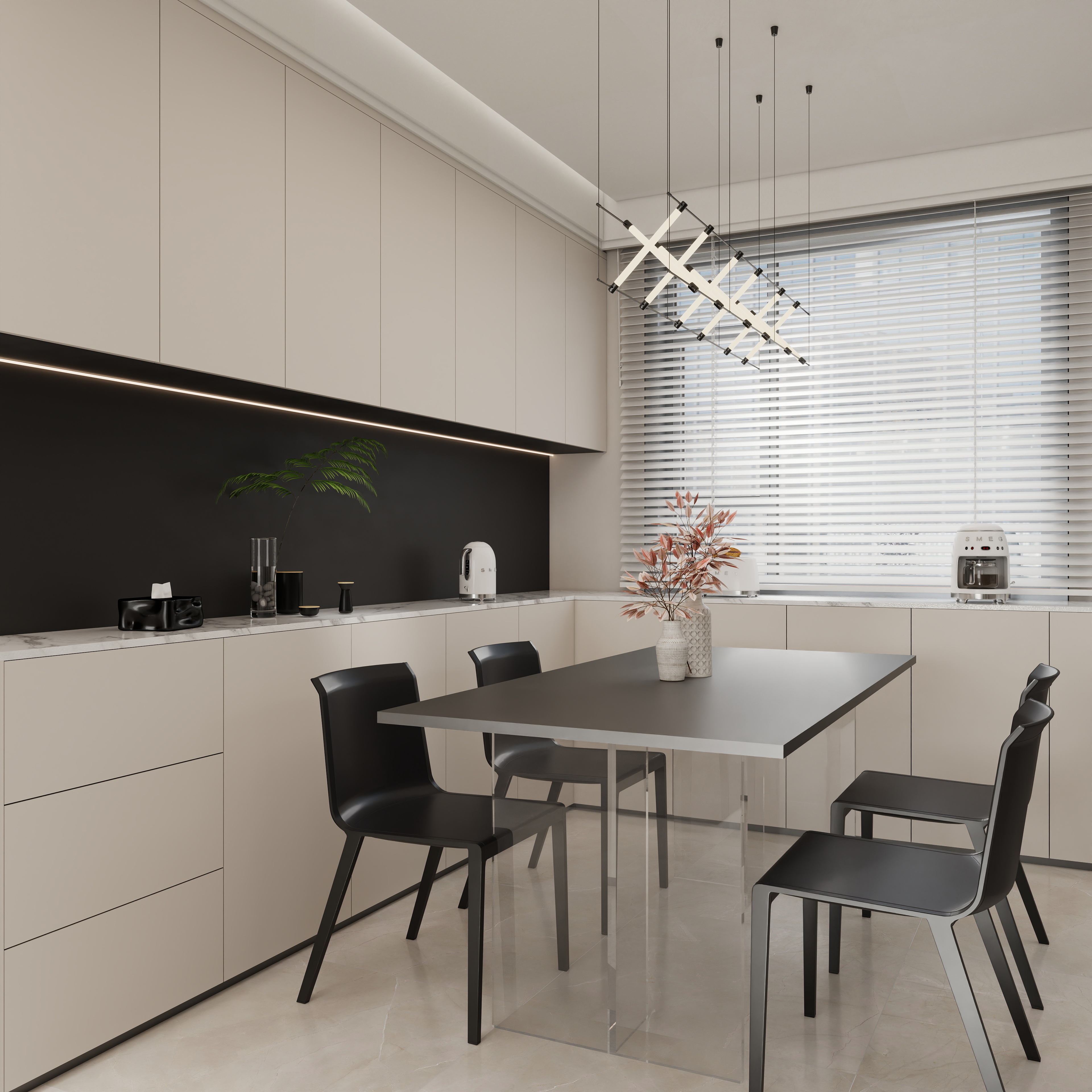 壹诺设计工作室-105㎡3室-现代简约 装修效果图