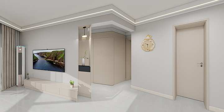 李建明设计工作室-神火铭锦天下2号楼1单元501设计图.dwg-装修设计方案