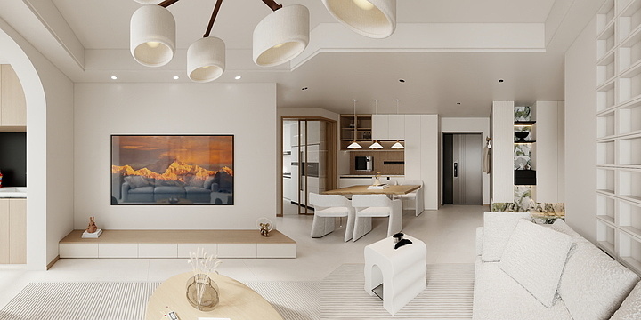 XXy-DESIGN-天宇 奶油风-装修设计方案