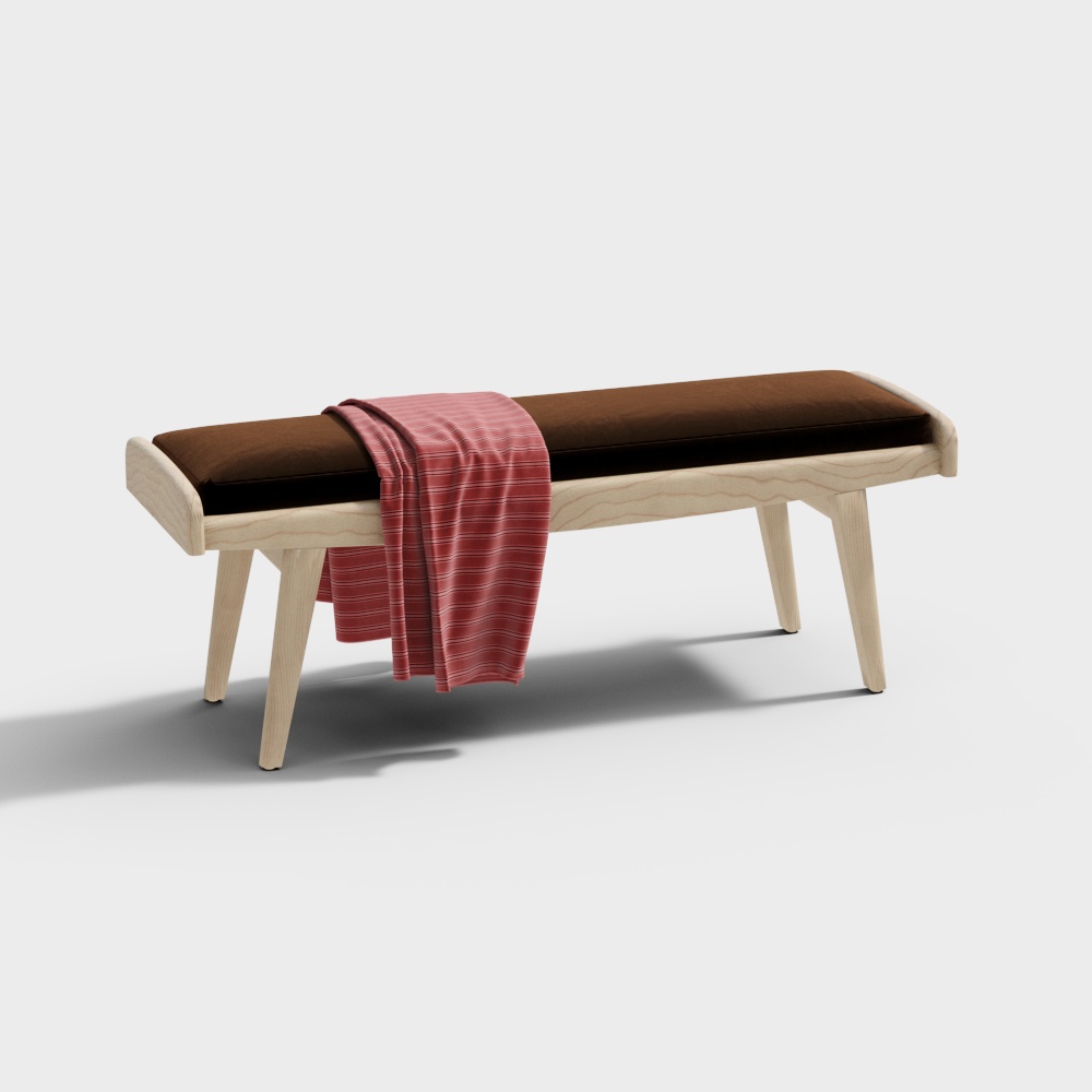 法式长凳3D模型
