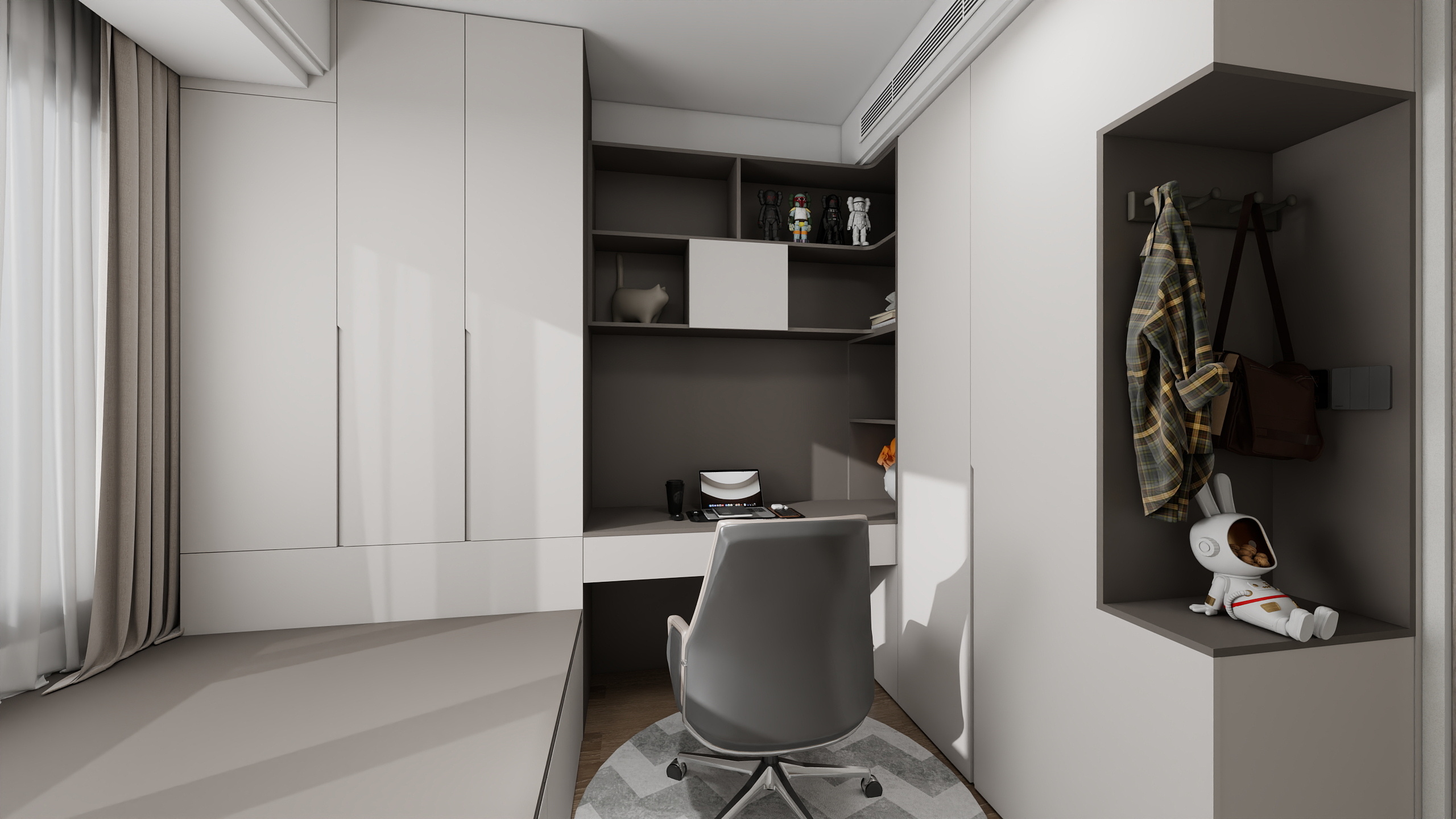 o杰k-129㎡3室装修效果图