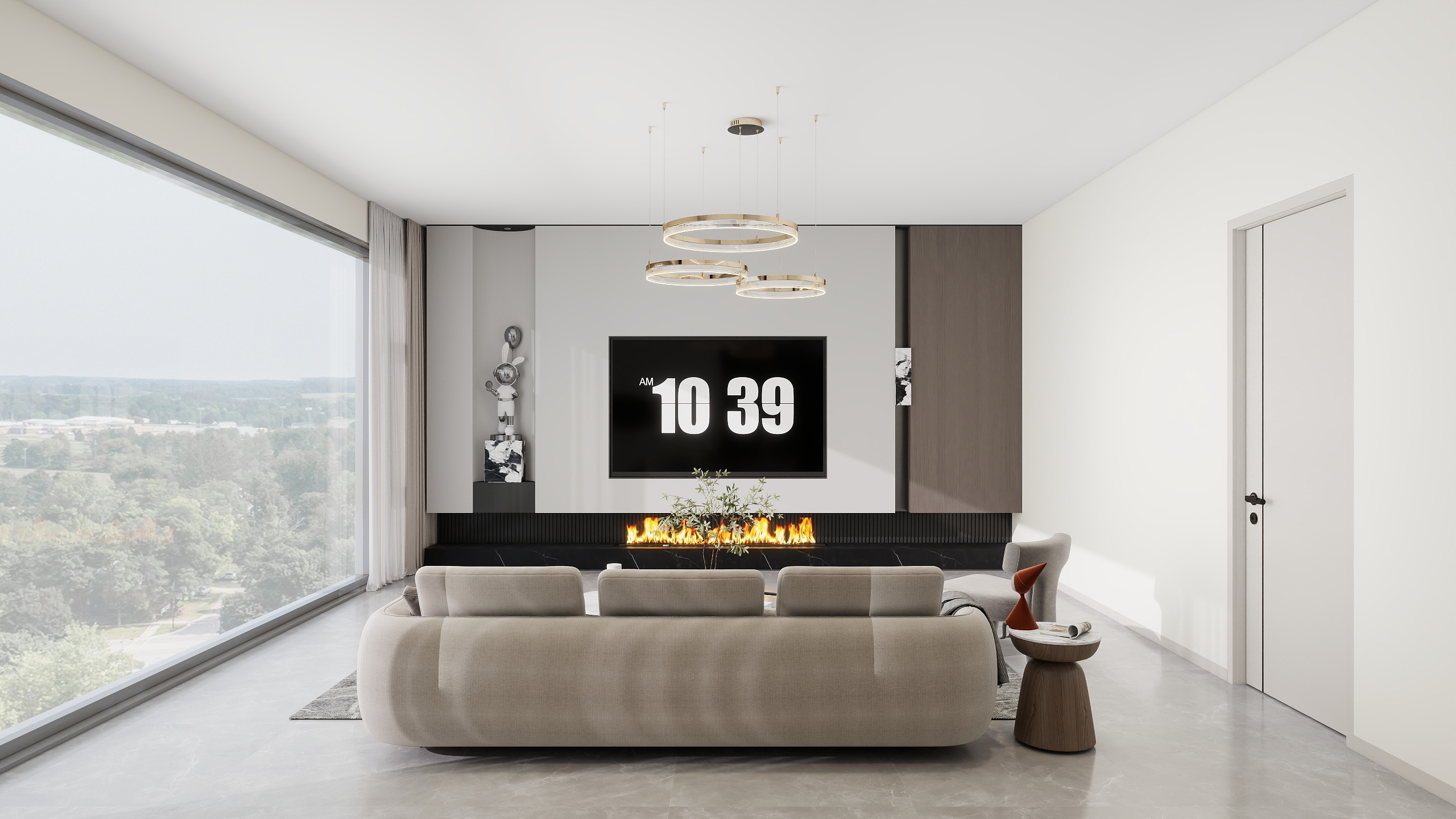 李青越-59平方现代简风格装修效果图