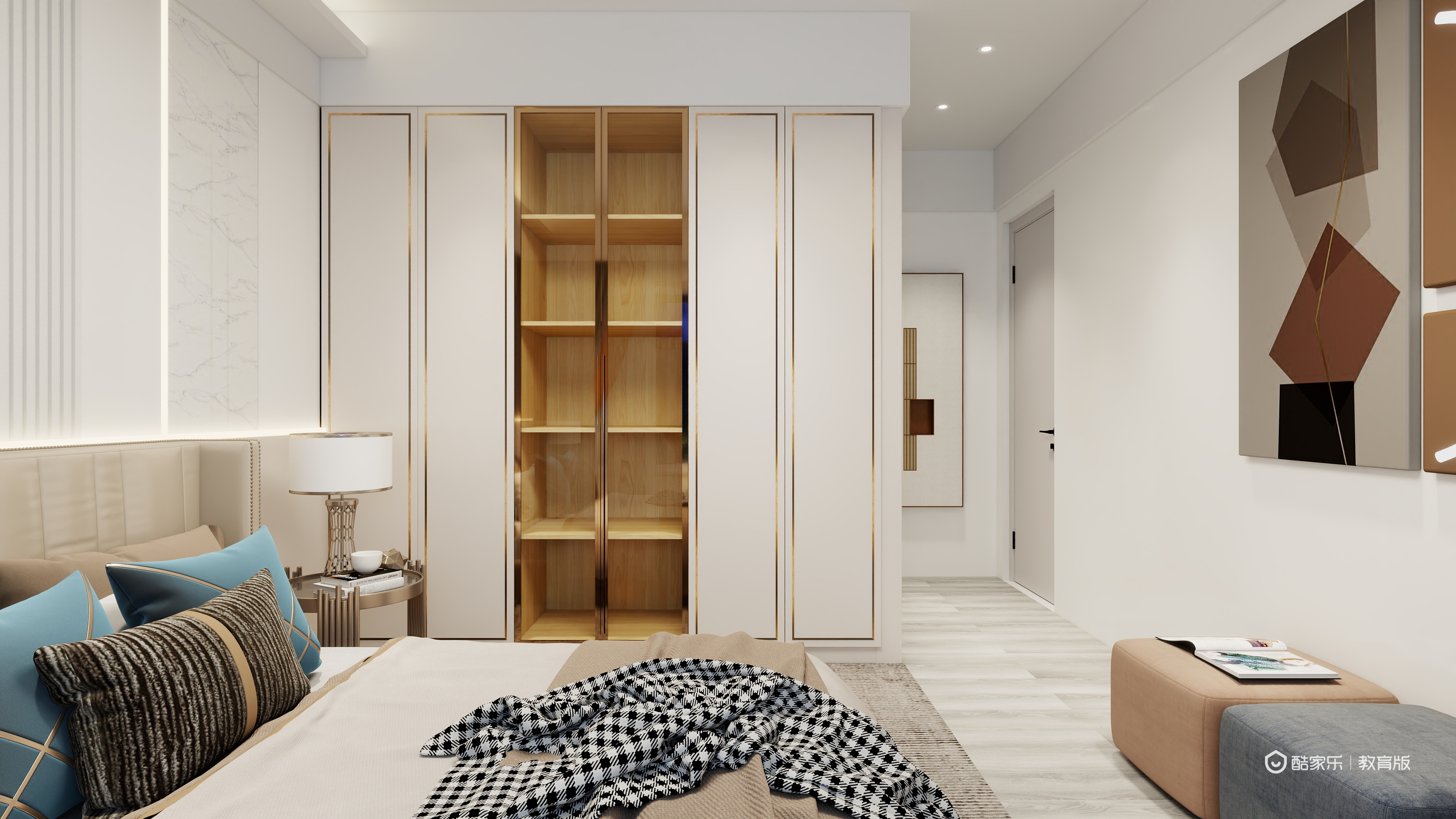 罗星莉-四川现代职业学院-罗星莉一层主卧装修效果图第4张