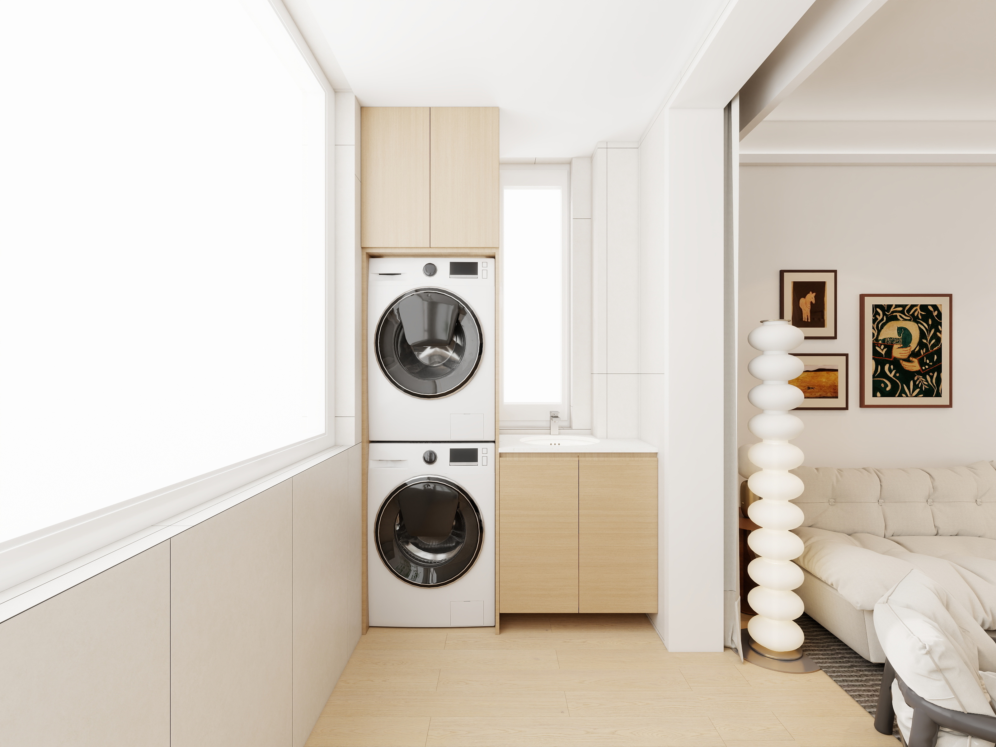 ..............z-奶油原木风装修效果图