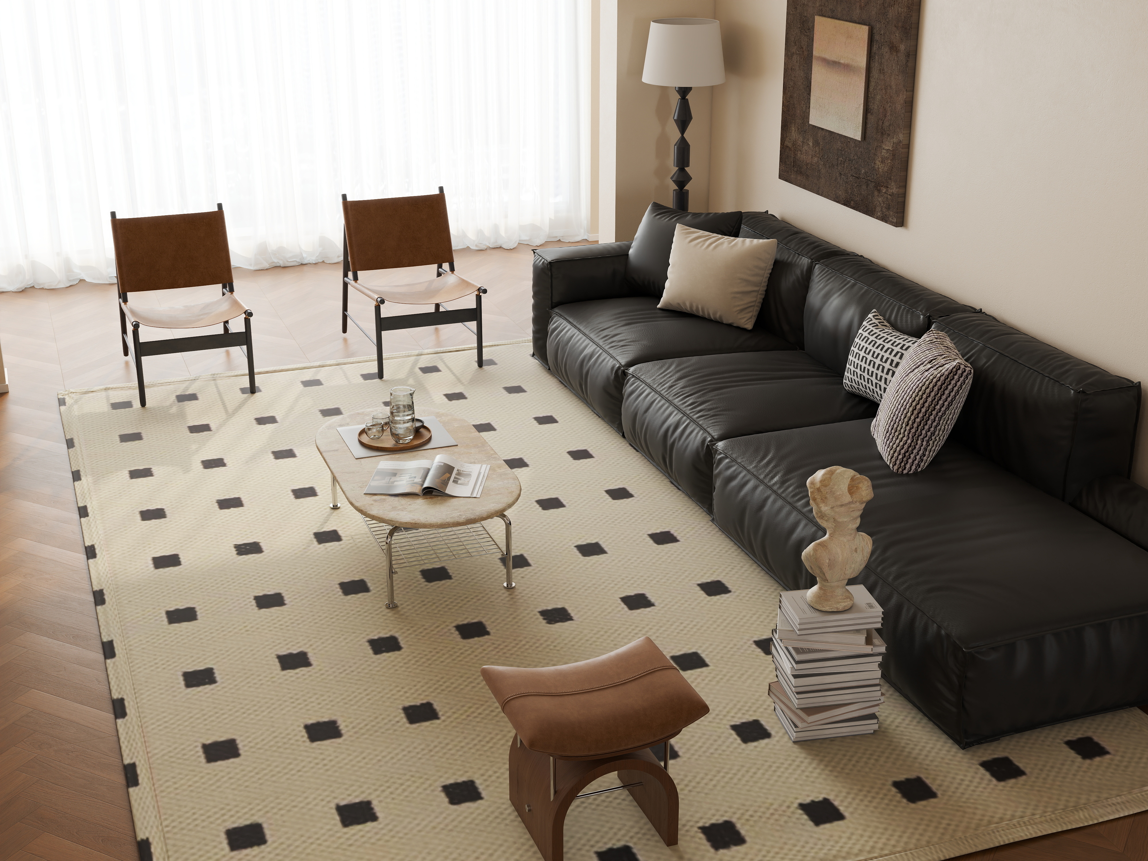 一墨行空-梧桐郡21-1-902中古风-装修设计方案