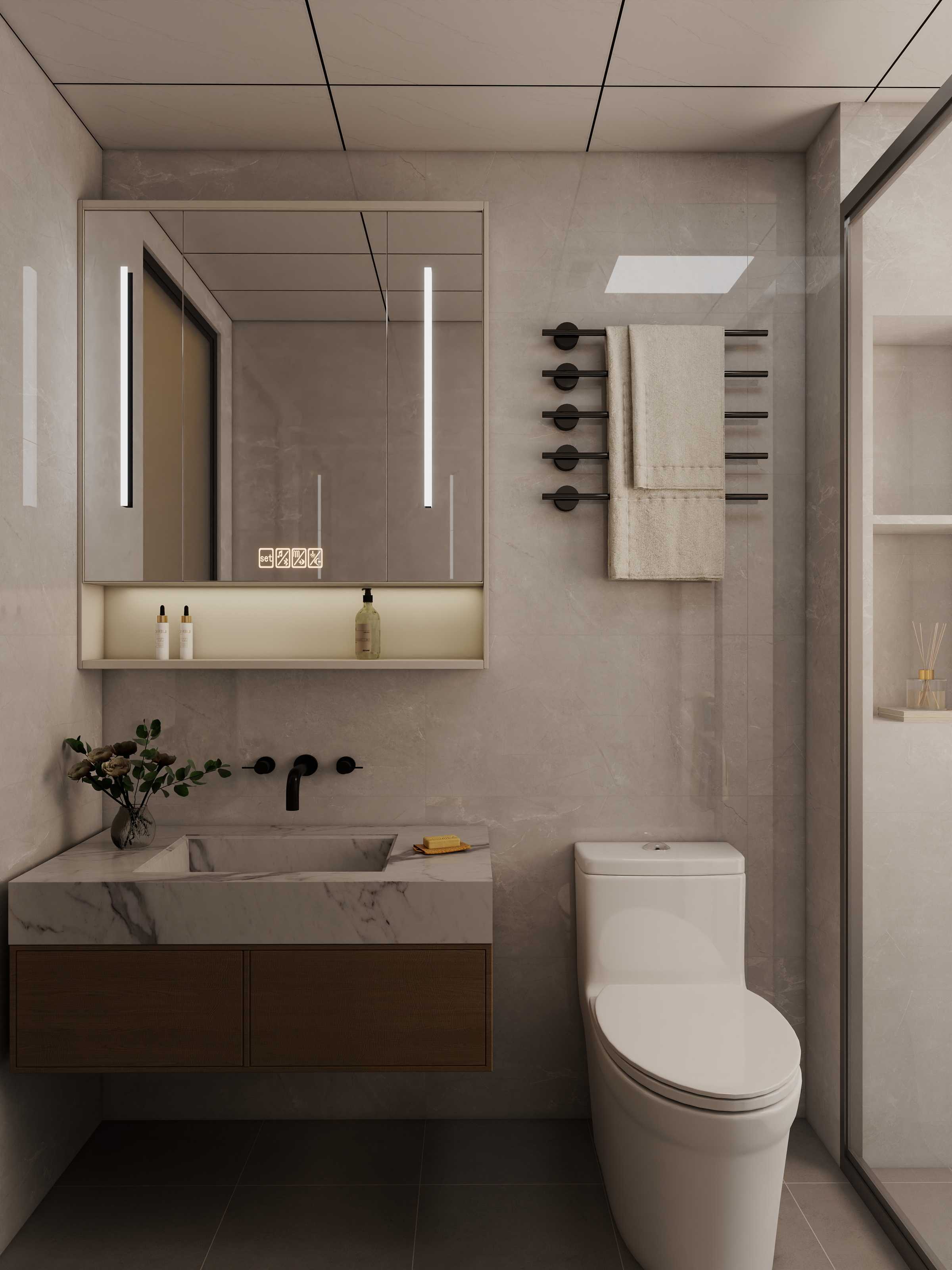 杨大菇凉-现代原木风85平三居室装修效果图