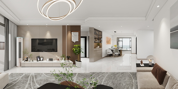 JiHe设计-富士城3-1-703F-装修设计方案