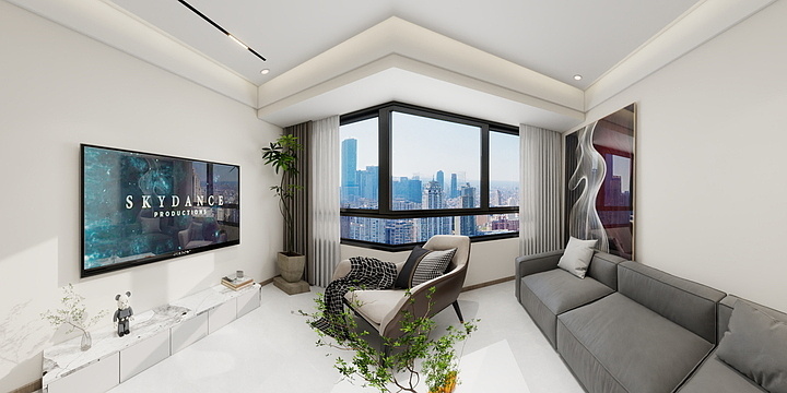 何小妹0123-龙城天街6-4-装修设计方案