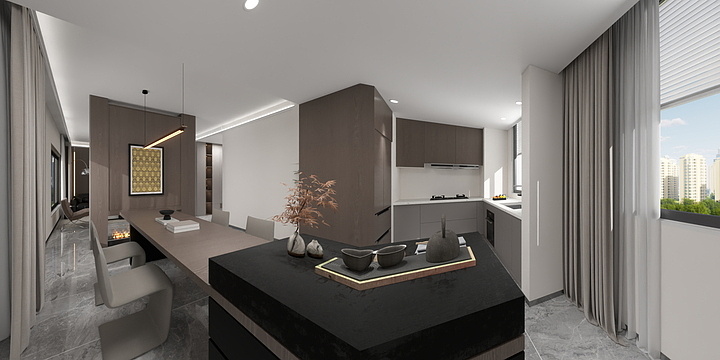 全案设计-何雨欣-135领航天宸张女士-装修设计方案