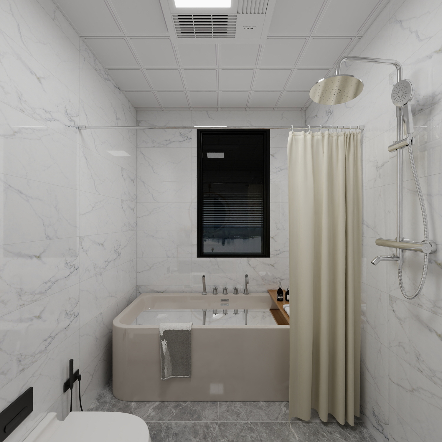 罗星莉-四川现代职业学院-罗星莉一层卫生间装修效果图第4张