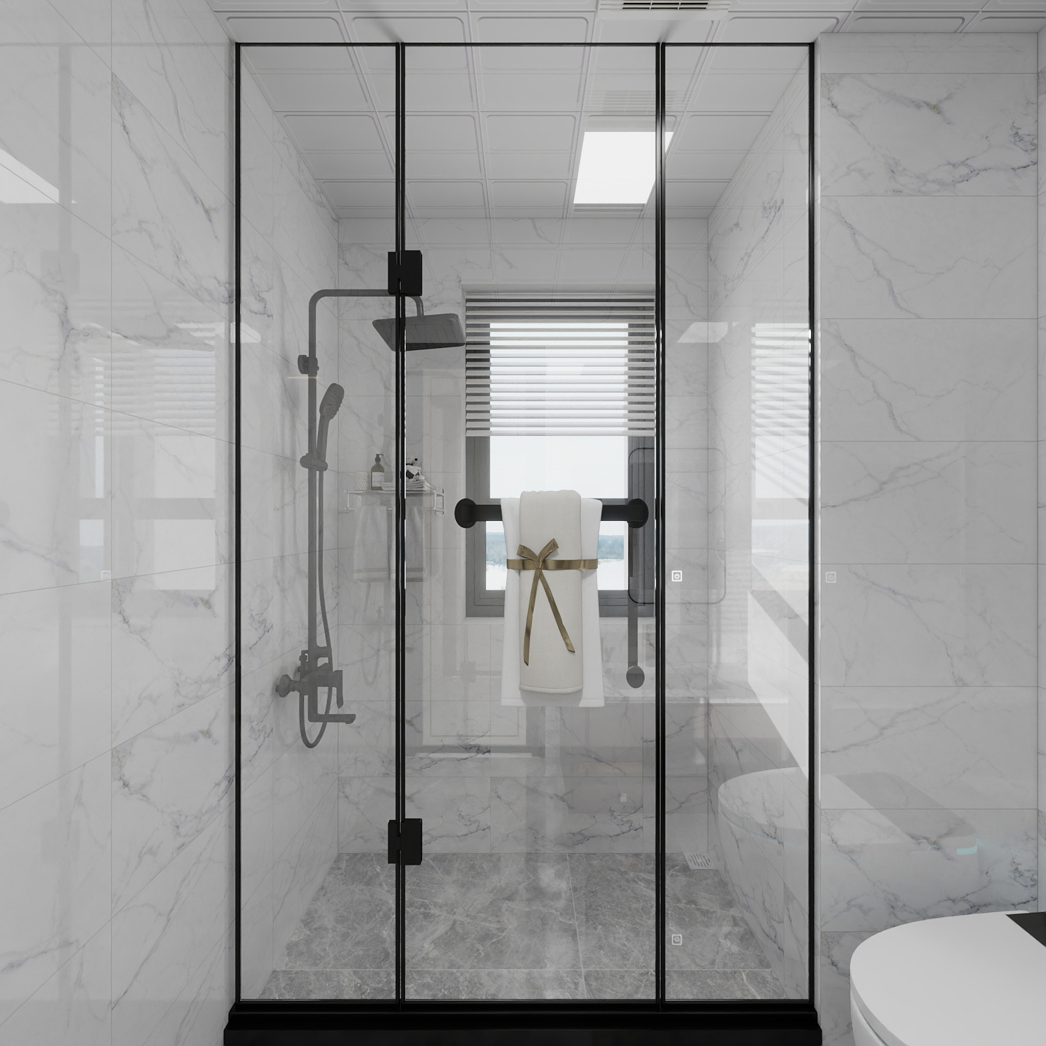 罗星莉-四川现代职业学院-罗星莉一层卫生间装修效果图第4张