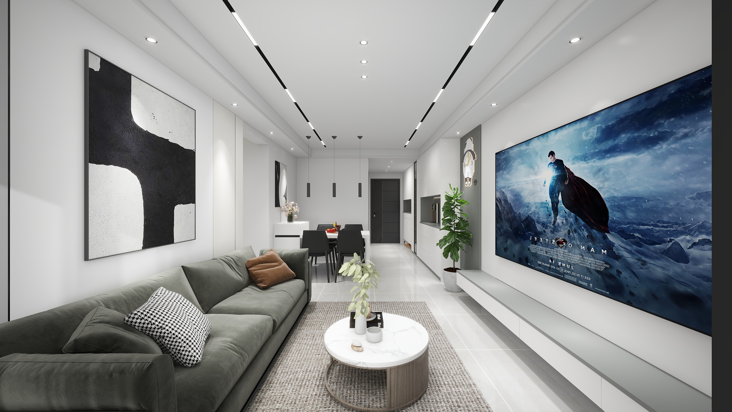 本事胡歌-金地国际城89平现代简约风-装修设计方案