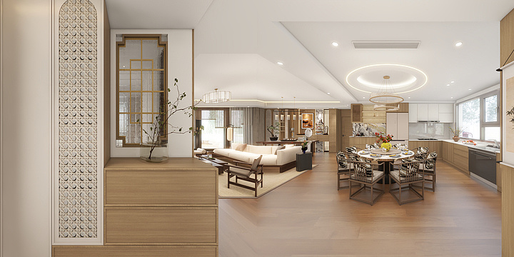 WANGQIANGD-未来之城11号楼一楼137平-装修设计方案