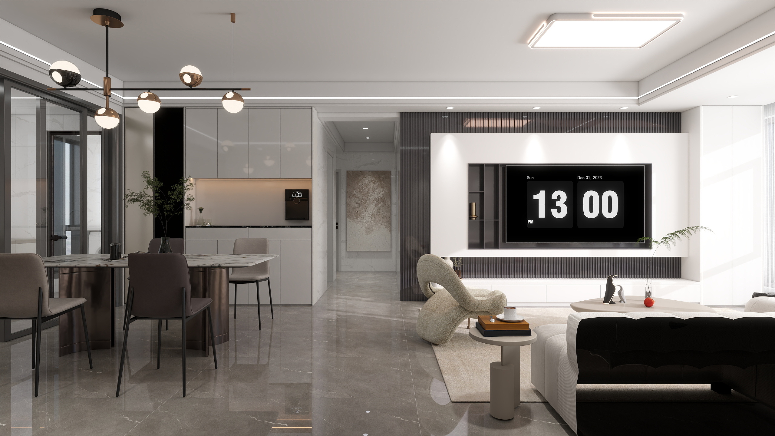 云上I空间设计-翡翠观澜 107㎡ 三房两厅-装修设计方案