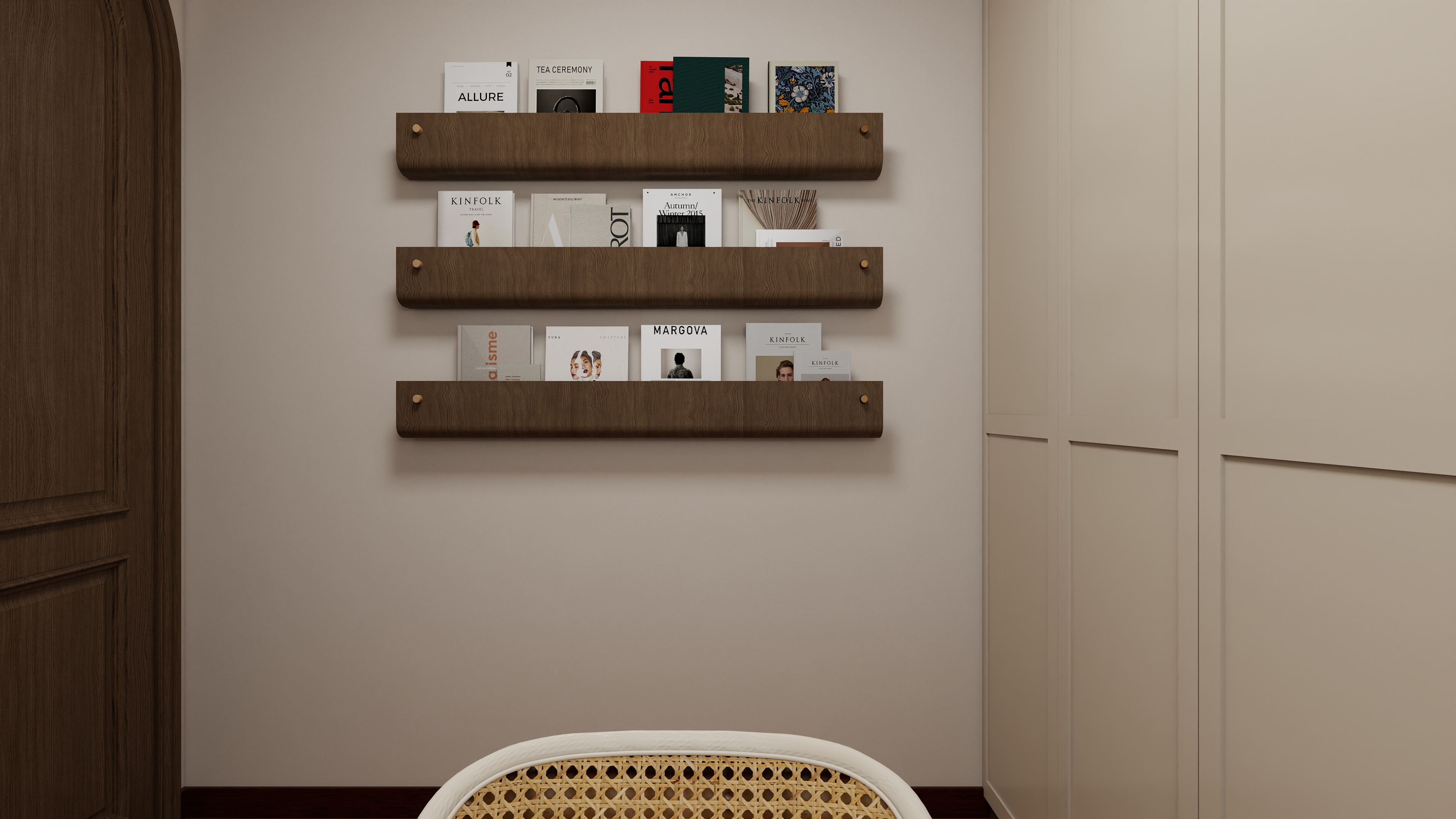 设计师-李尾巴-博翠中古风86㎡3室装修效果图