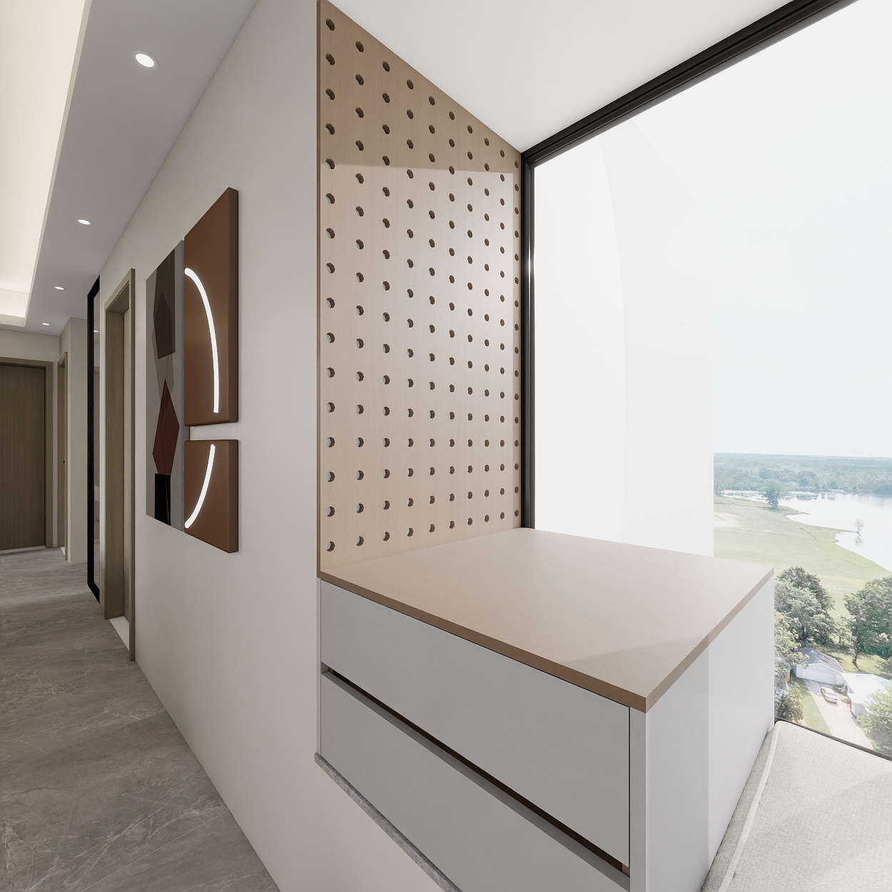 木可木作全案设计-香格里拉83㎡3室装修效果图