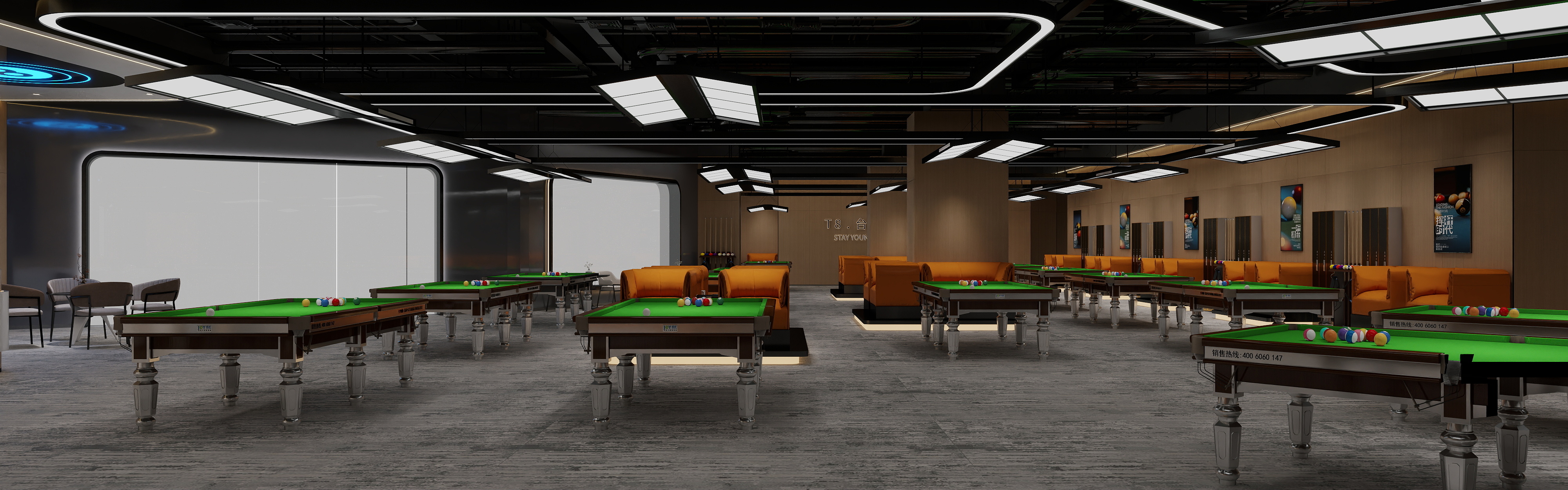 漯河飞鱼装饰-台球厅-案例-副本-装修设计方案