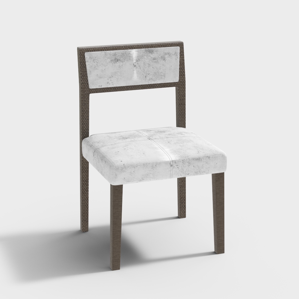 美式餐椅3D模型
