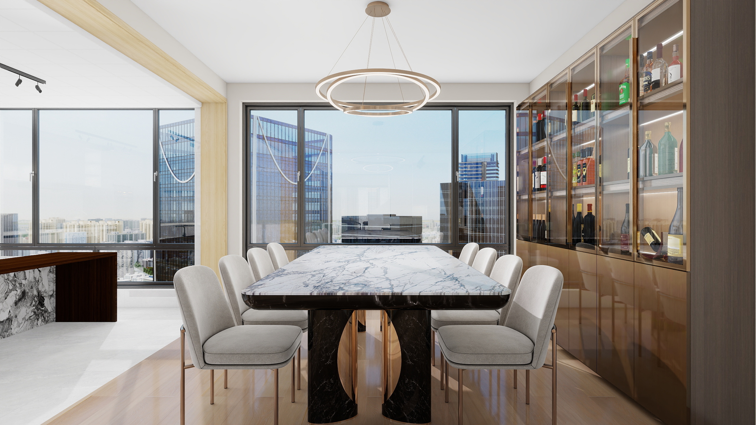 余子林-万山华府176㎡4室装修效果图