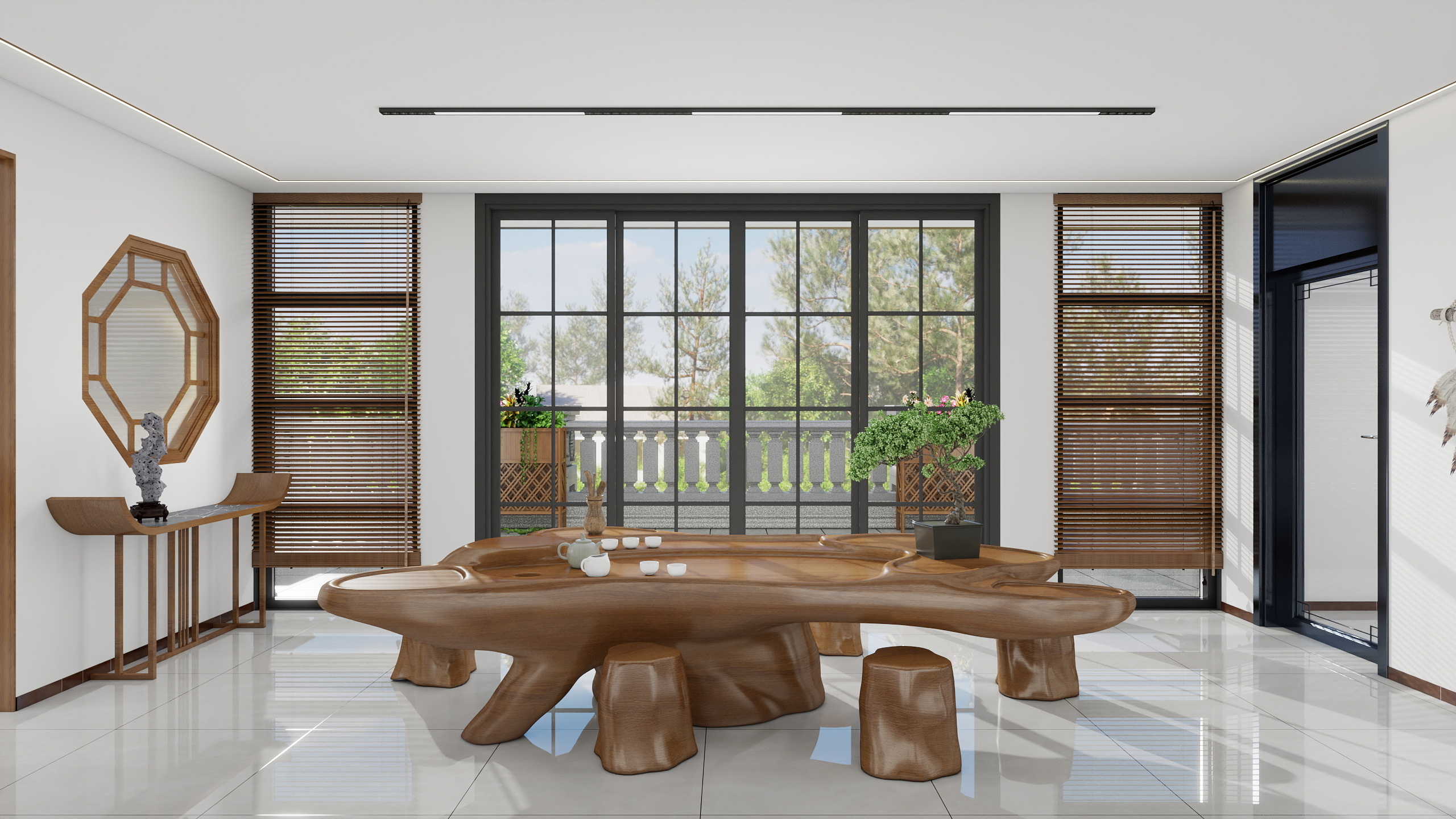 神马云在线-自建民居 二层半全案装修效果图