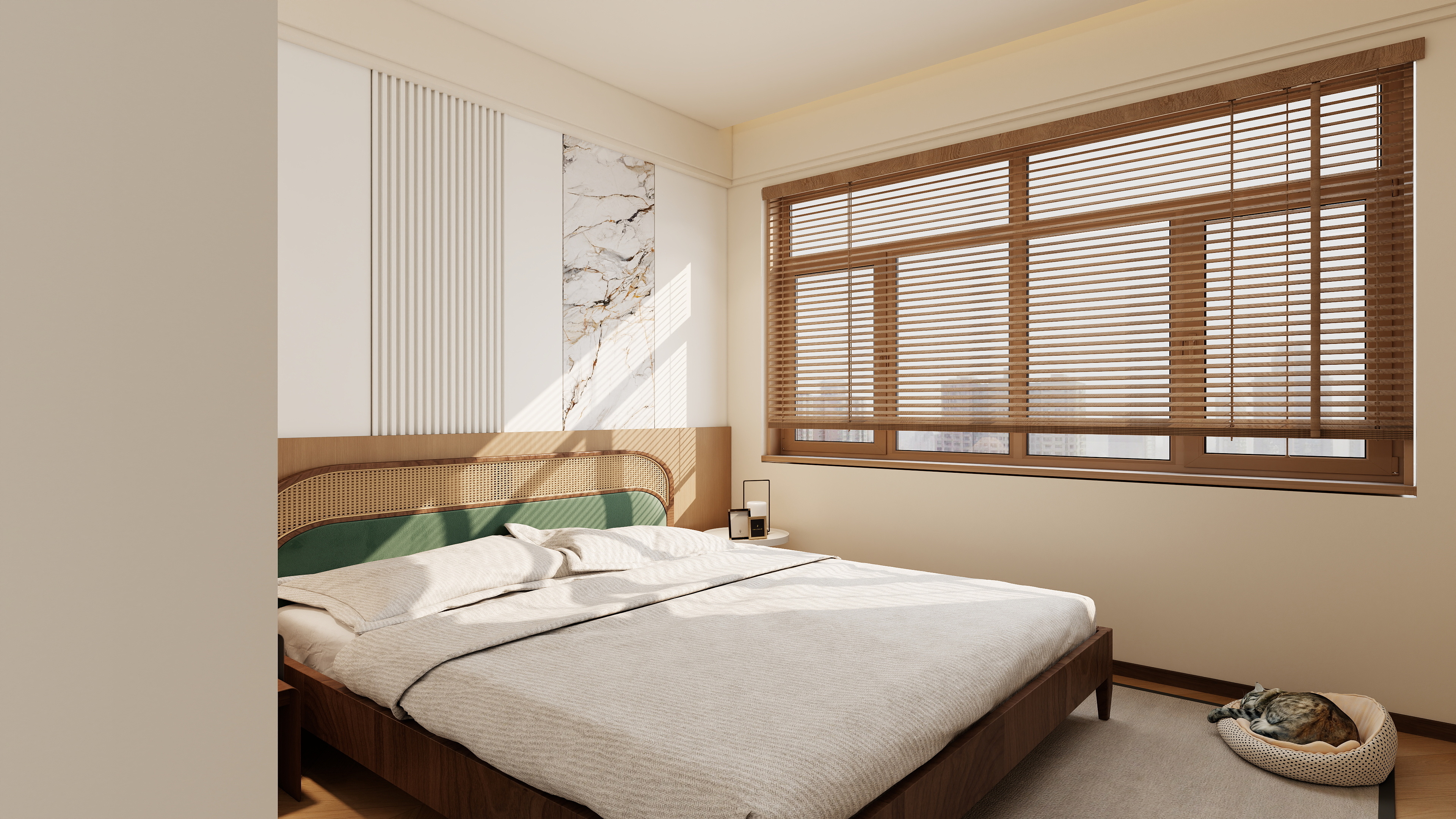 慕夜笙-中德英伦联邦（主卧）慕夜笙装修效果图