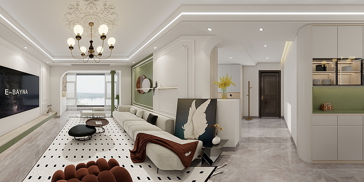 蓝色lanse-碧玉园-装修设计方案