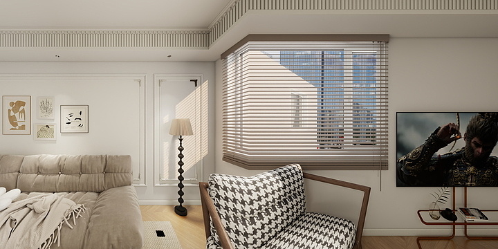 蝉v夏-香港豪庭B座2-1301改版-装修设计方案