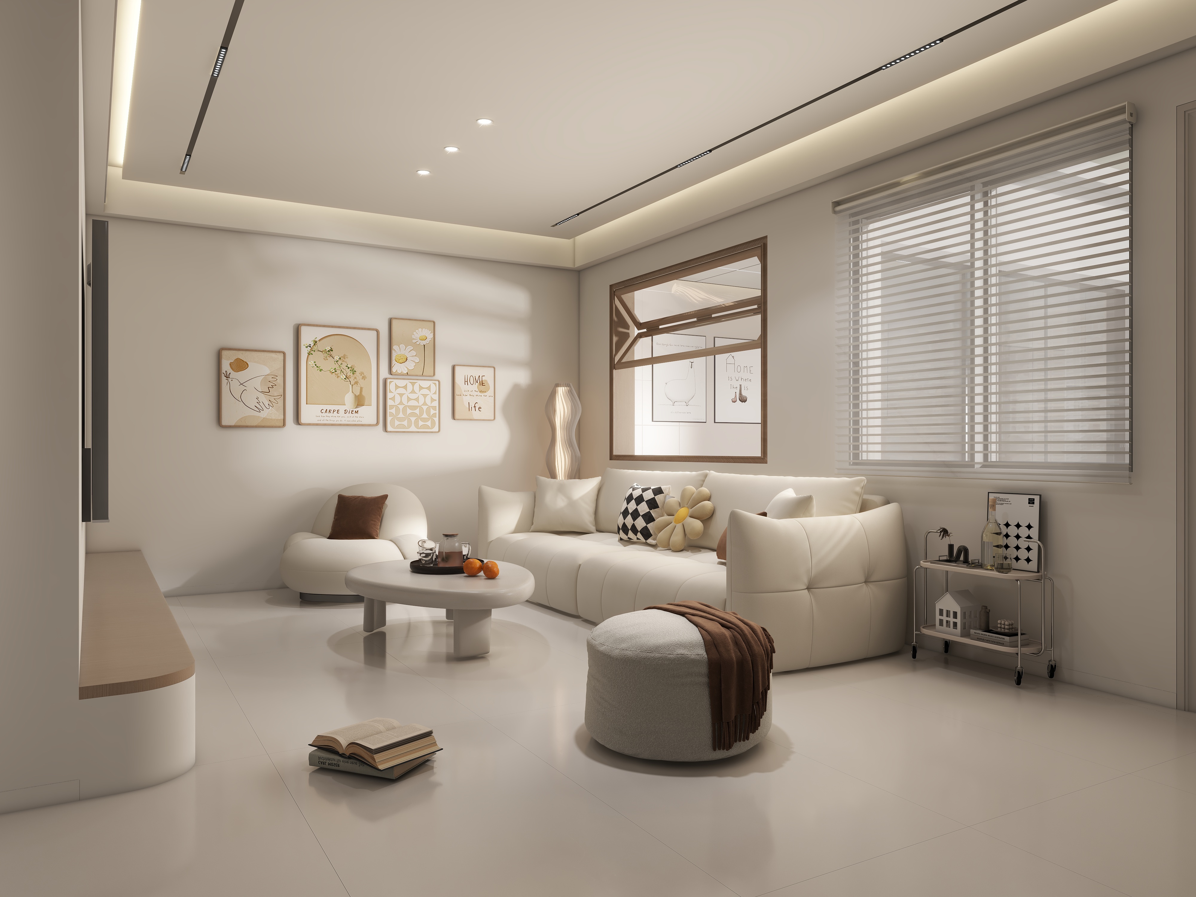 设计师1朱工-奶油风装修效果图