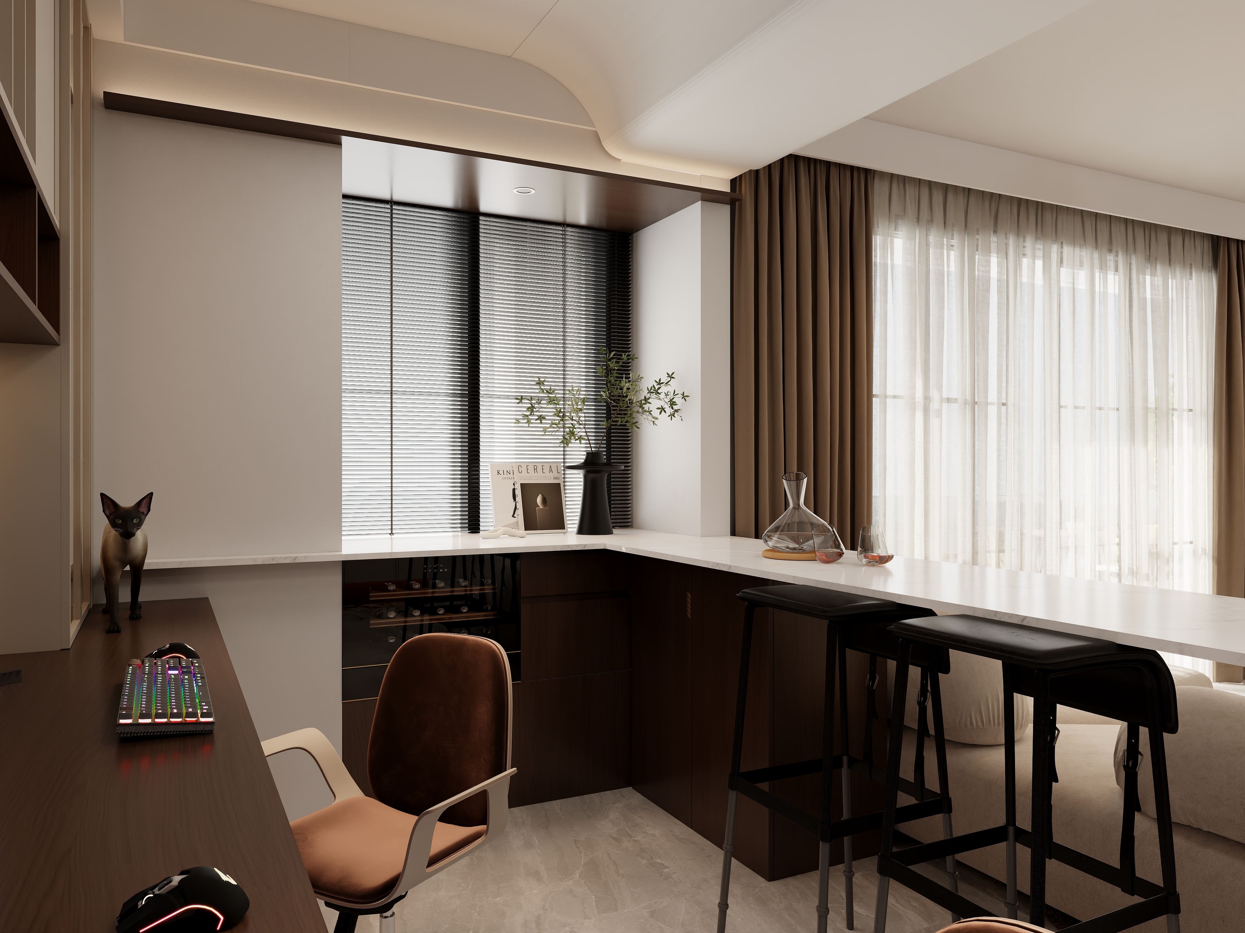 蒙丟丟-猫狗同住混搭一家三口装修-装修设计方案