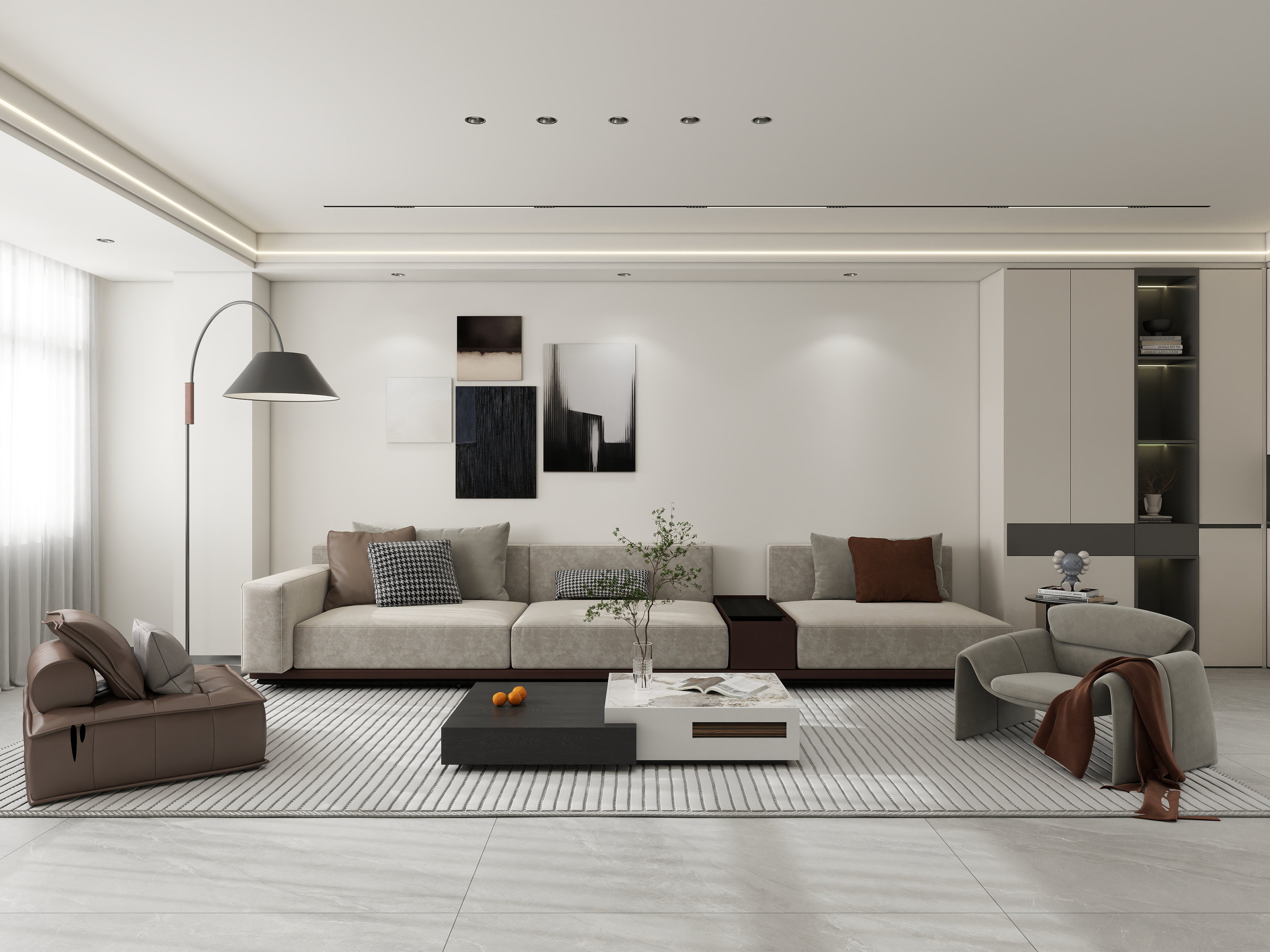 黎余念-尚嵇三室两厅一厨一卫-装修设计方案