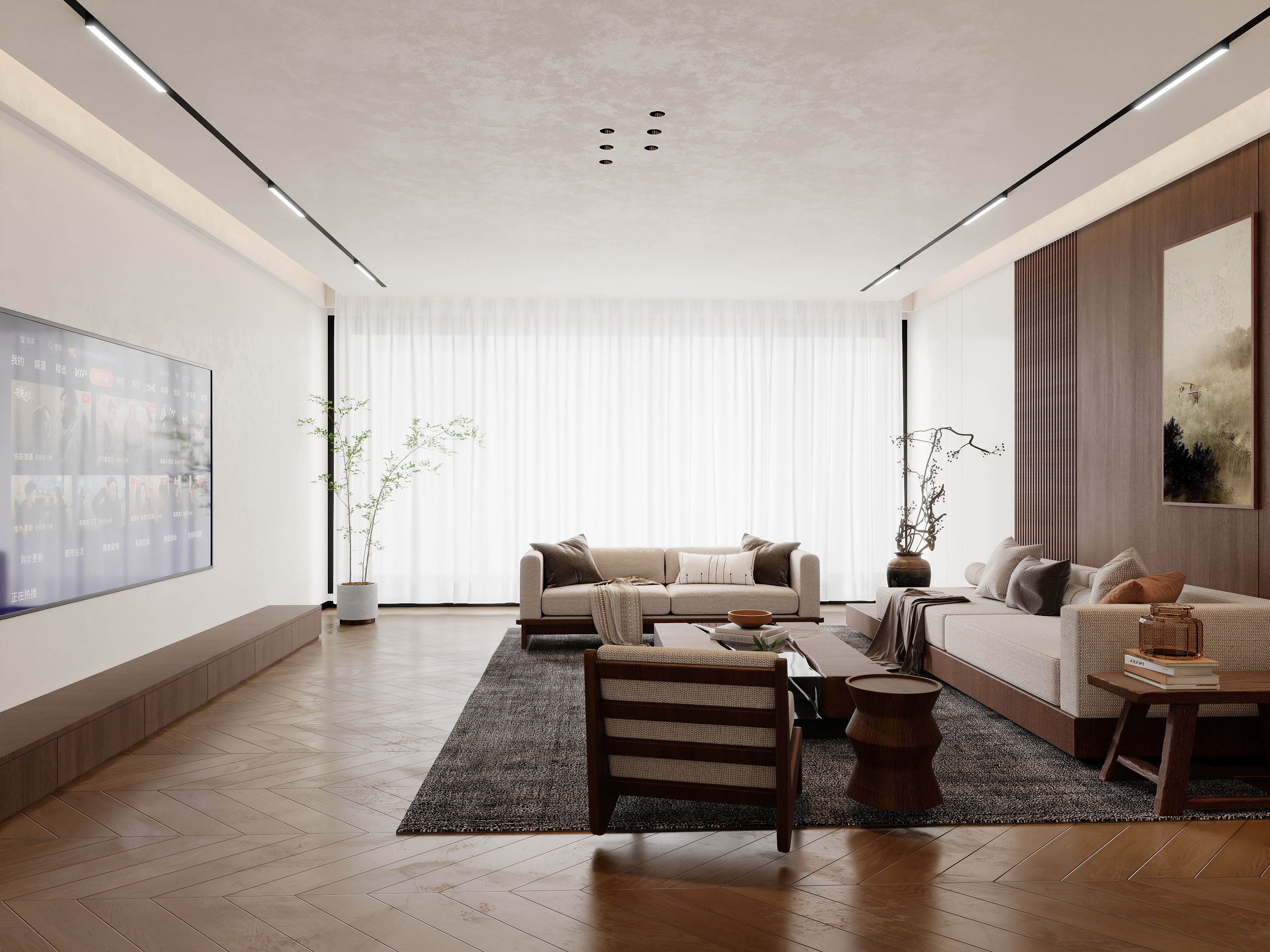 励志成为3d高手-龙江客餐厅75㎡-装修设计方案