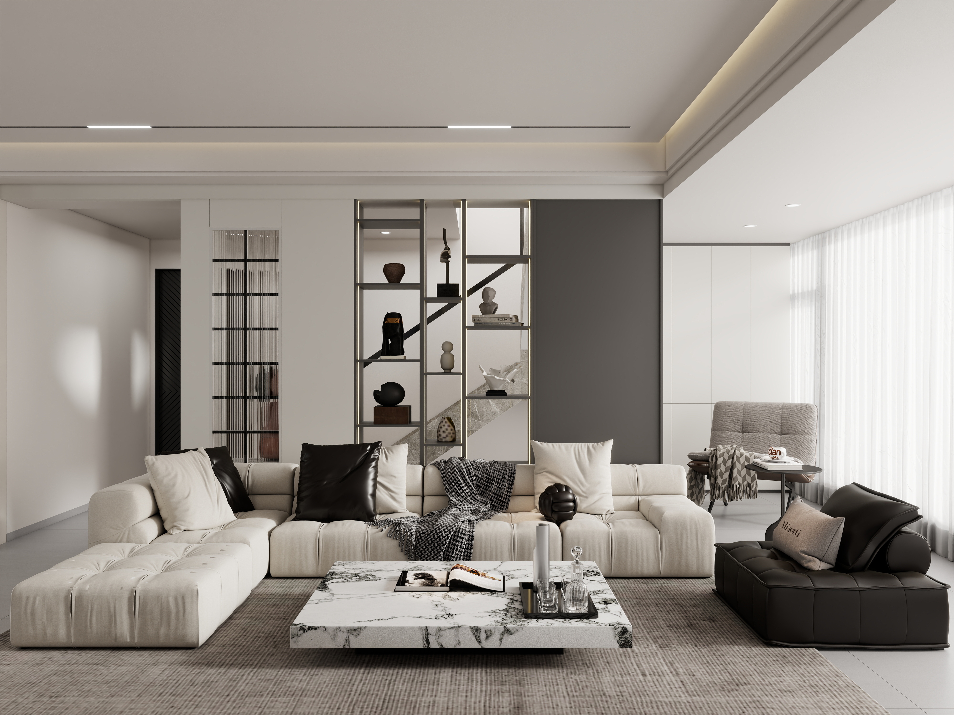 壹诺设计工作室-现代简约装修效果图