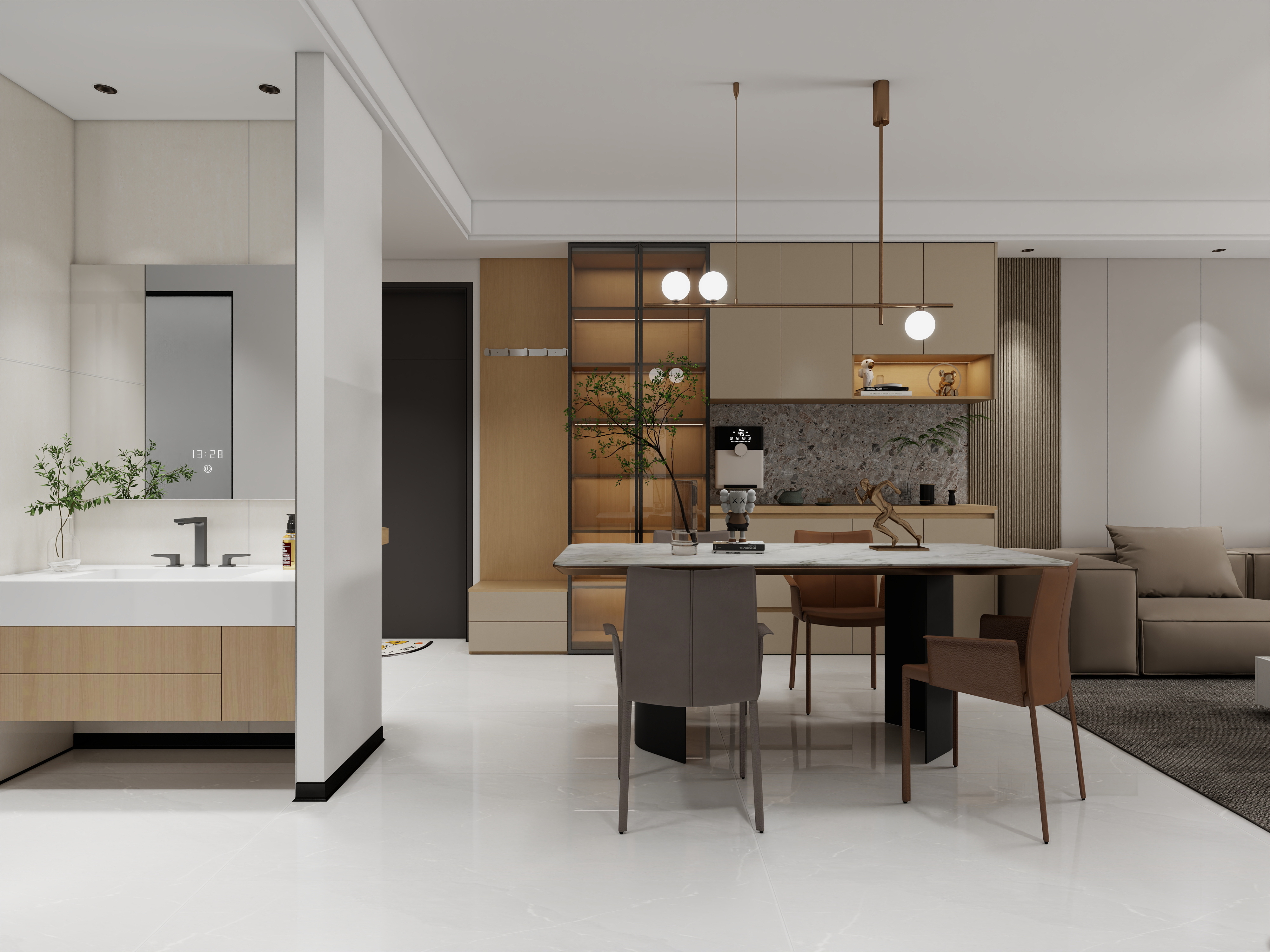 天水全案设计师白老师-保利时光印象100㎡3室装修效果图