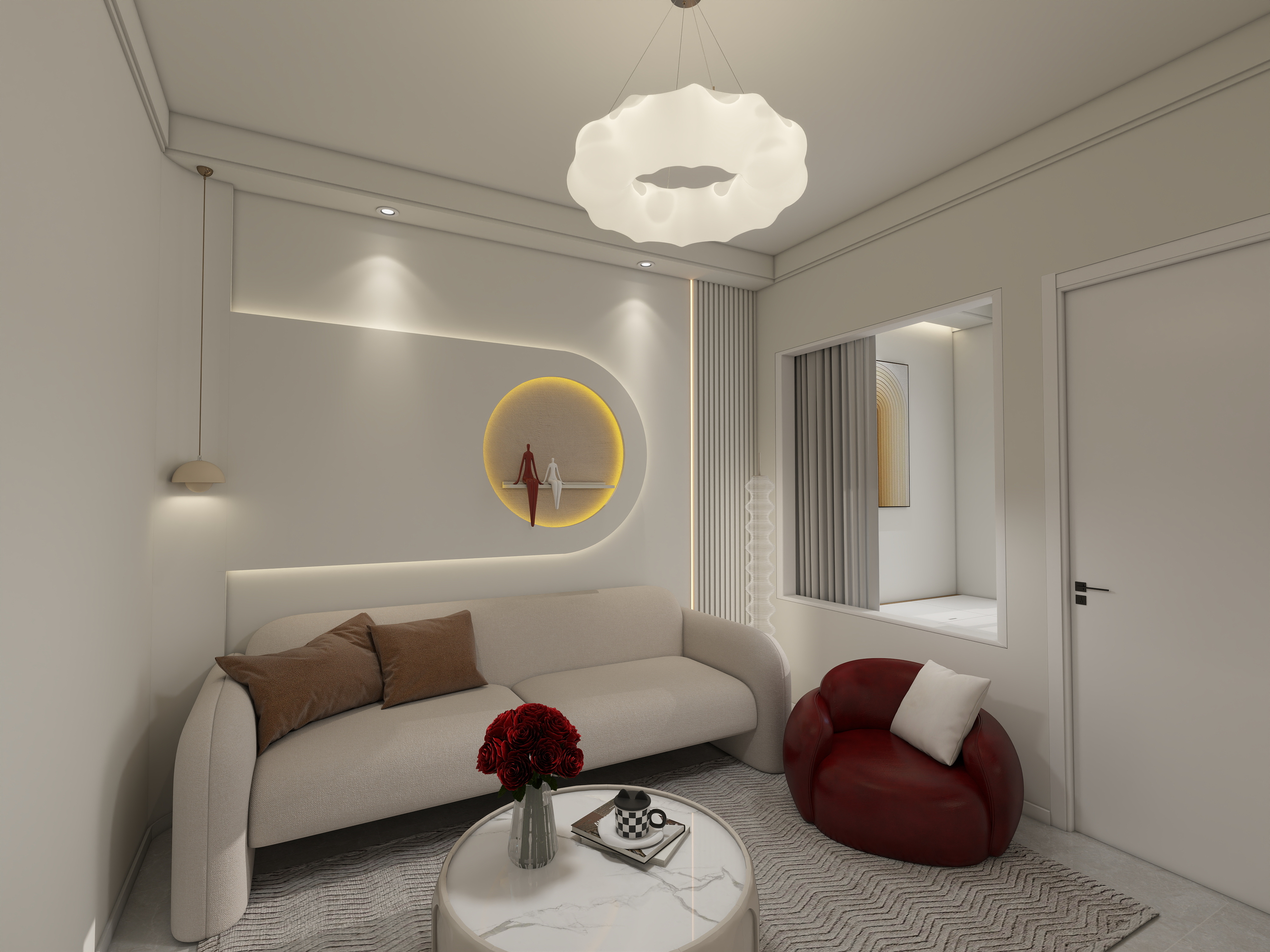 刘峰-呼得木林大街11号街坊现代简约55㎡1室-装修设计方案