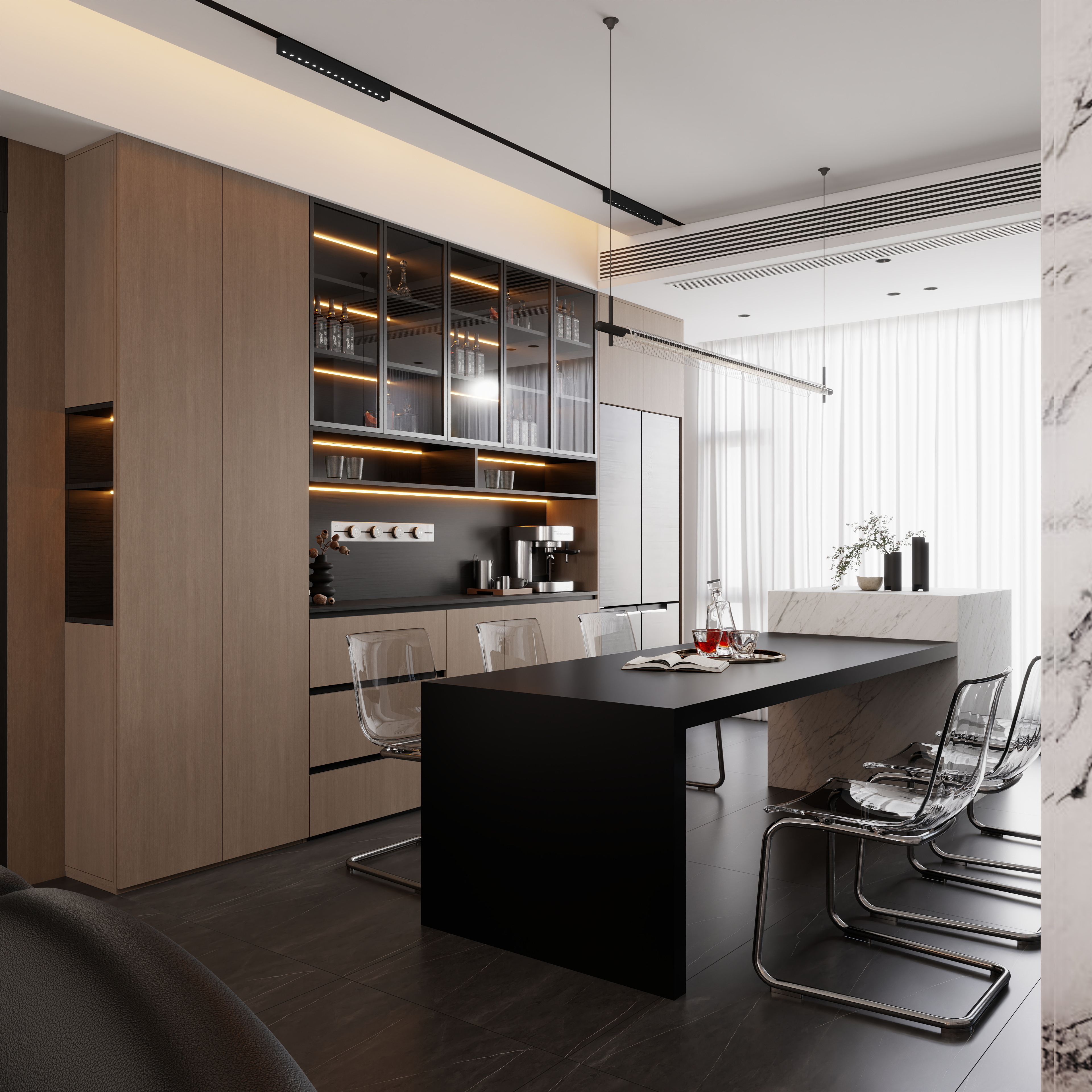 鲁大师-空間設計V-286平方 现代意式风格-装修设计方案