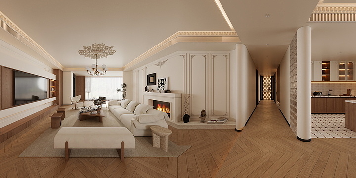 全案设计丨徐月坤-法式中古-装修设计方案