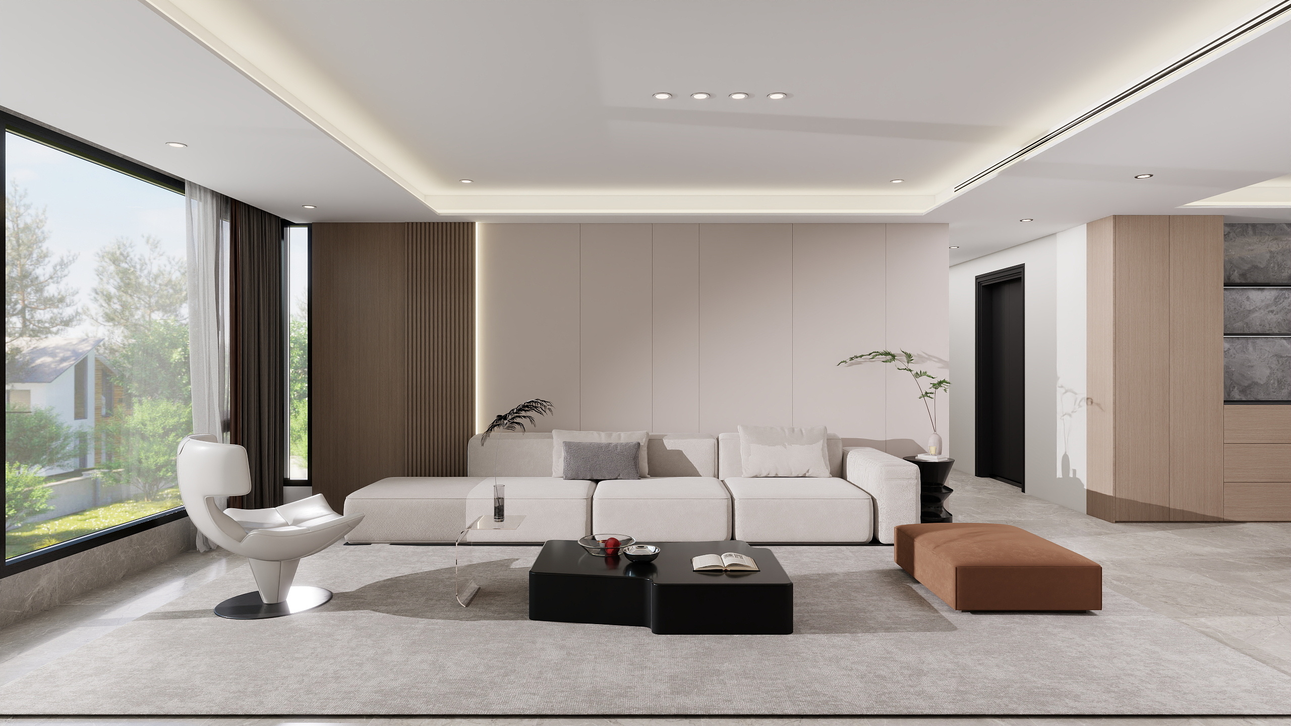 东京麻辣烫-现代轻奢167㎡4室装修效果图