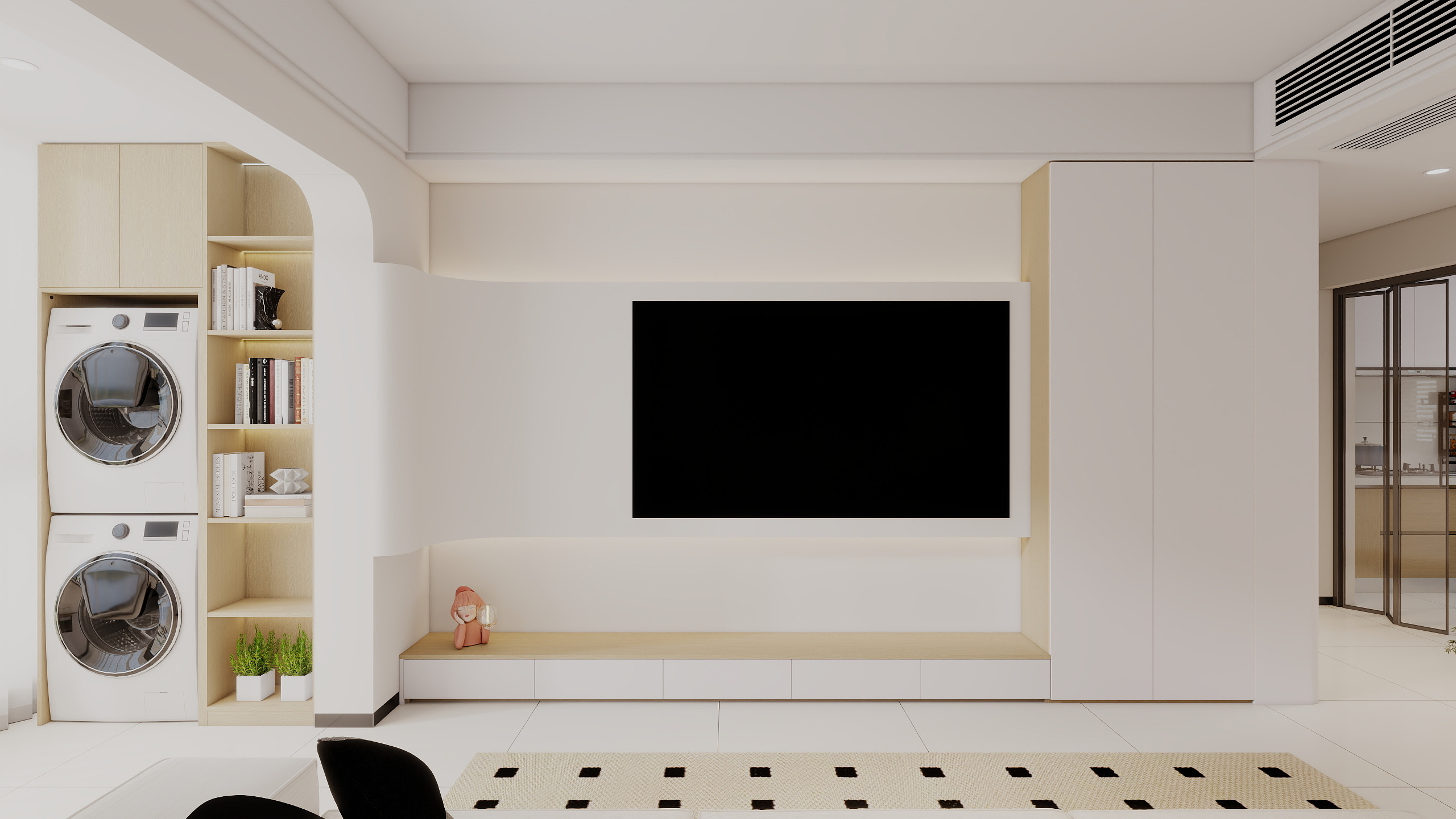 康加喜-家徒四壁奶油风-装修设计方案