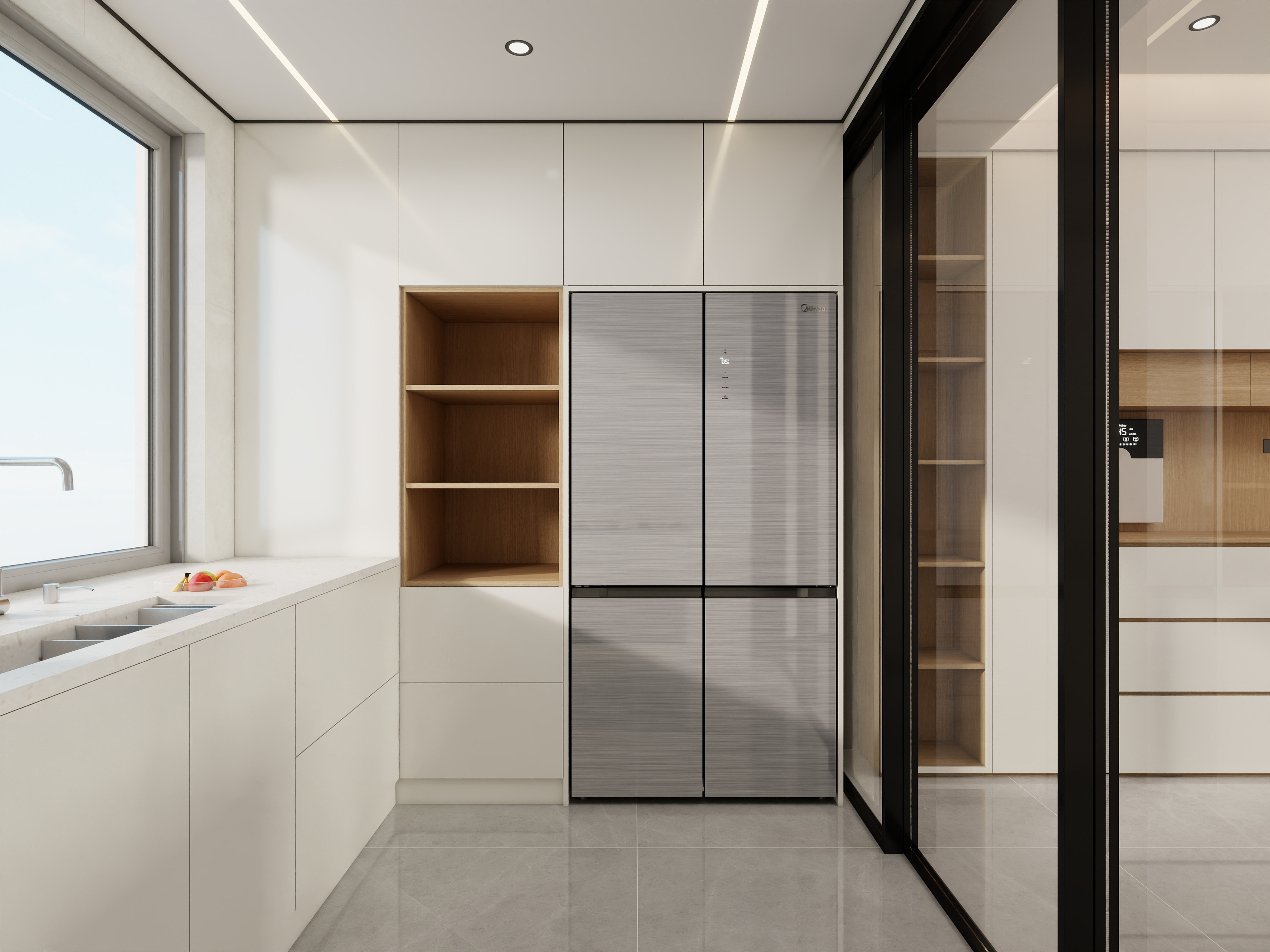 果乐设计-115方原木风三居室装修效果图