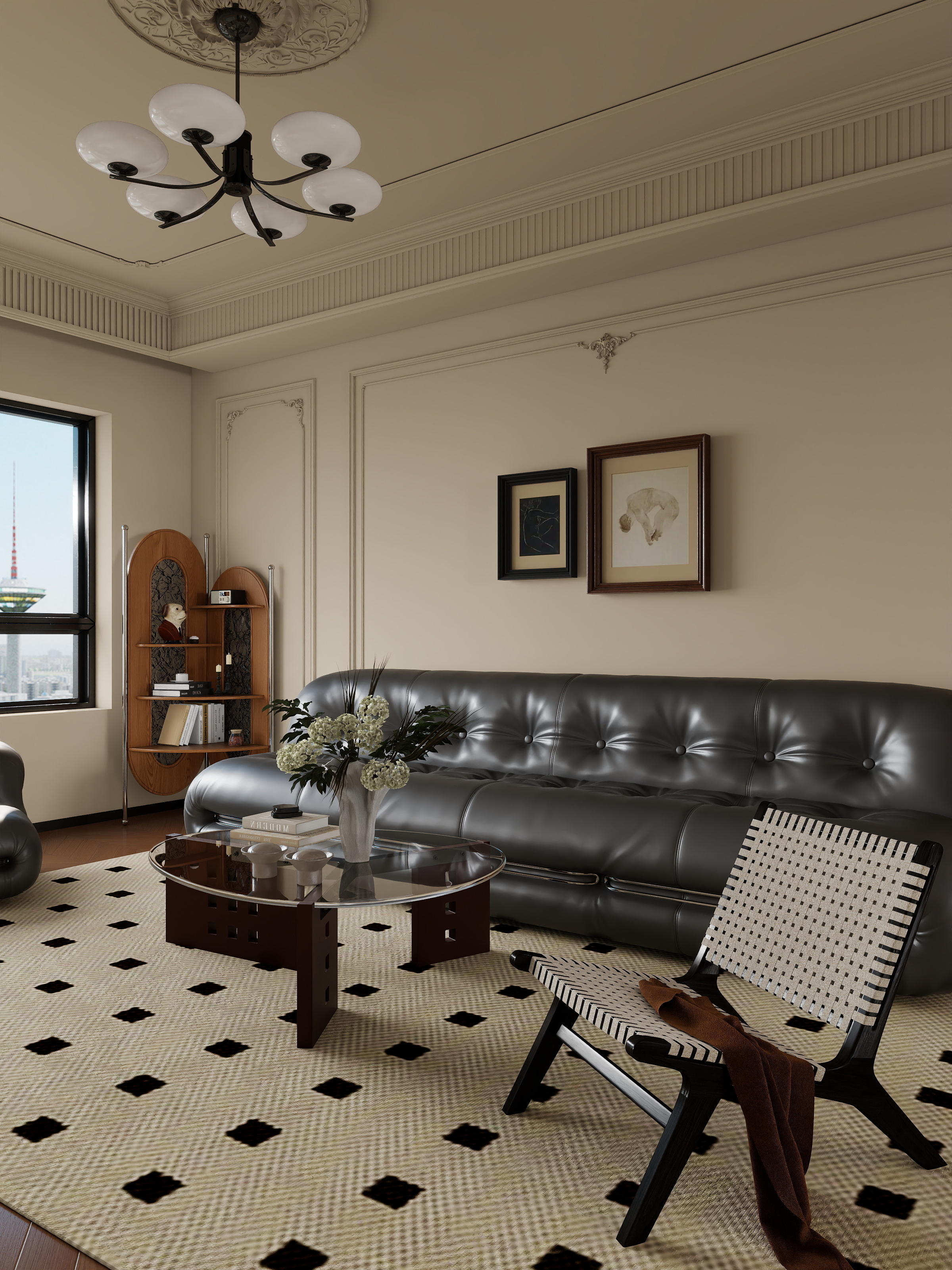 叁禾装饰空间设计-虚似云烟-法式中古风-装修设计方案