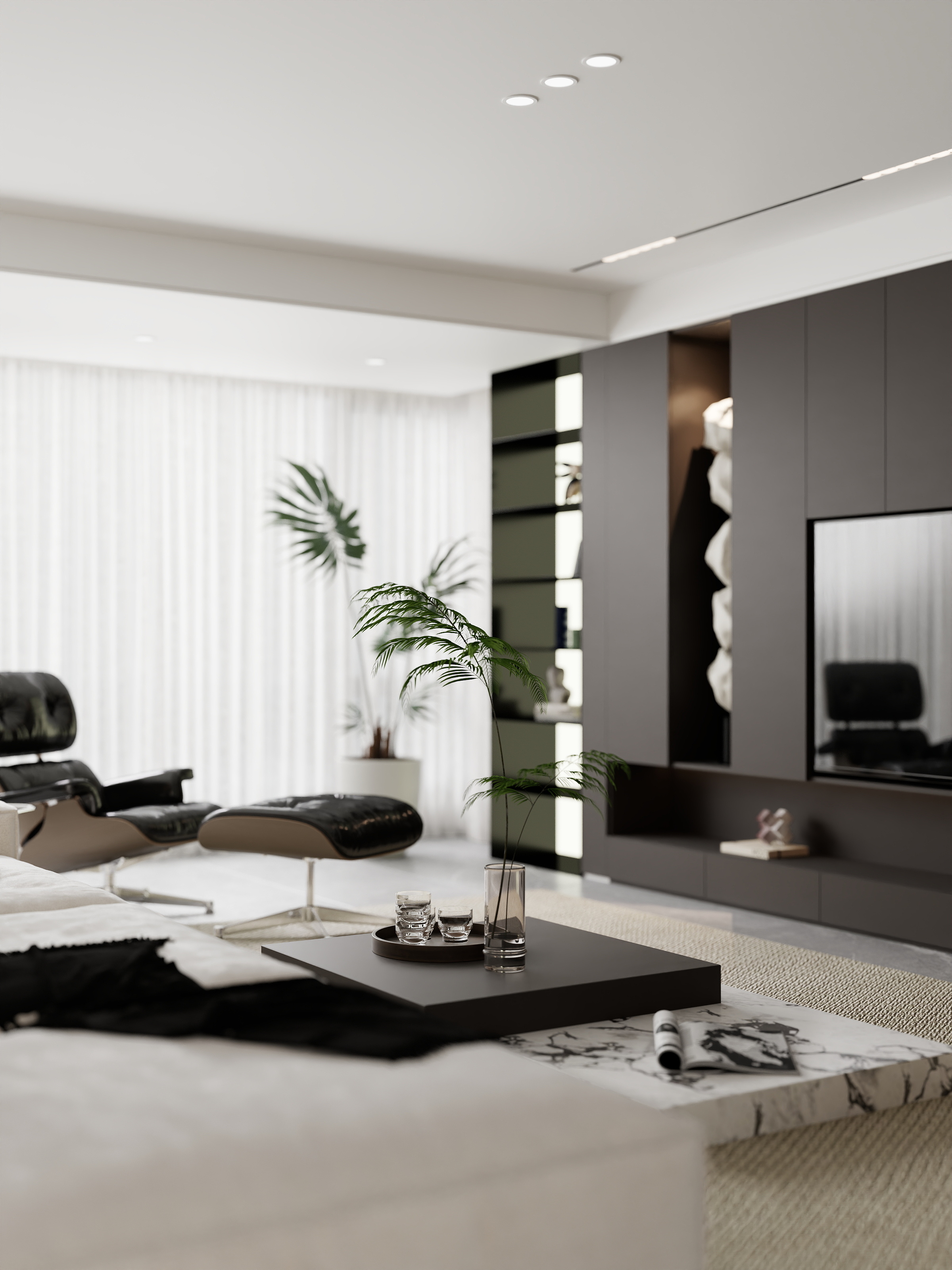 室内设计师王金伟-意式极简|150㎡3室-装修设计方案