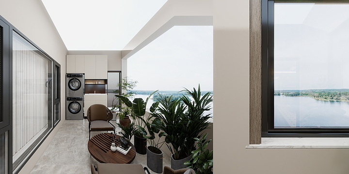 效果图设计325-上海福泉路中古风项目-装修设计方案