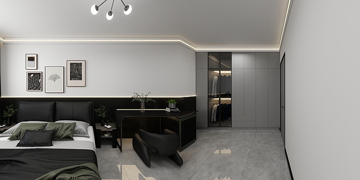 A千艺空间设计-曲棍球高层-装修设计方案