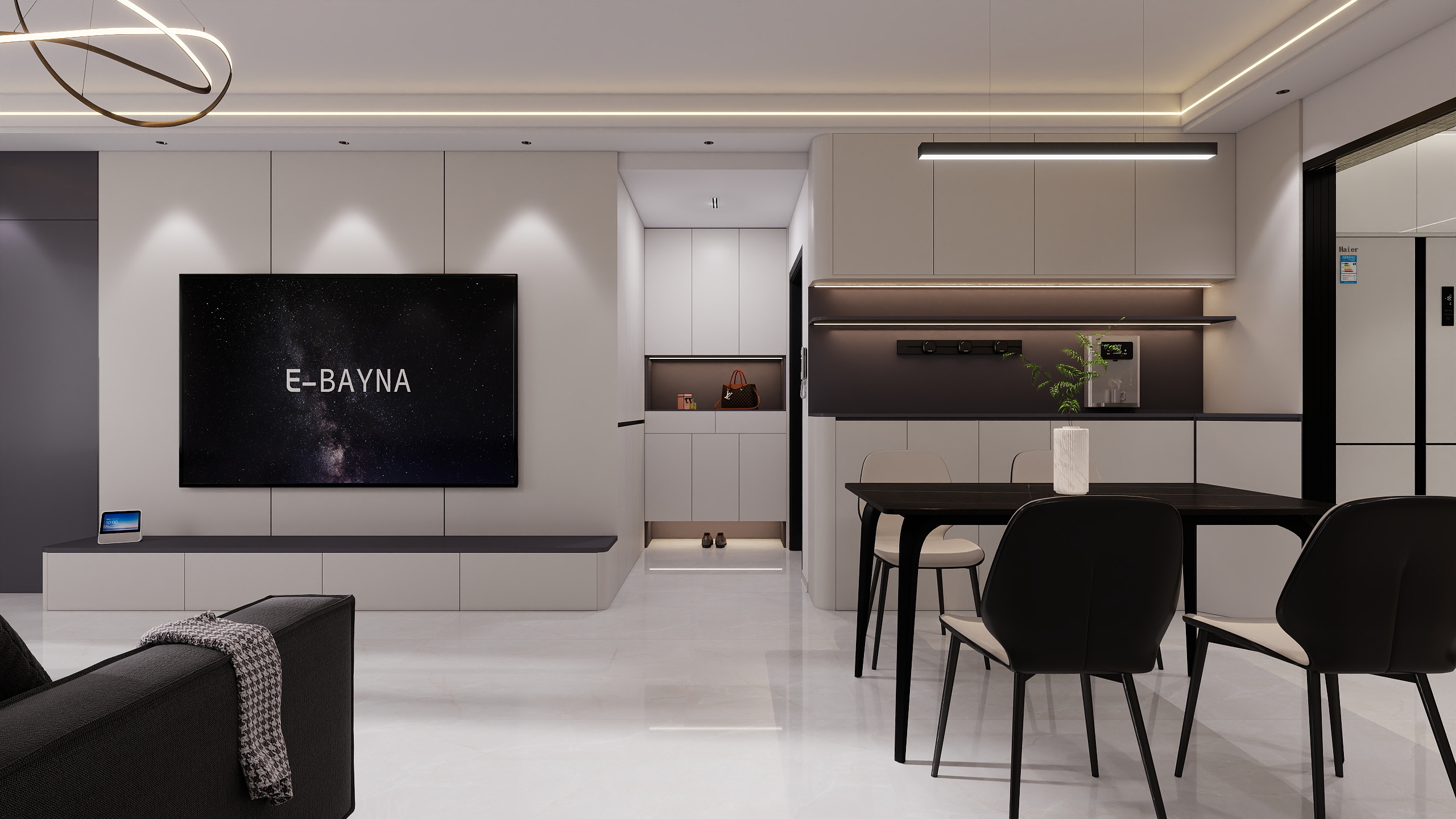 明旭效果图-招商公园95㎡-装修设计方案