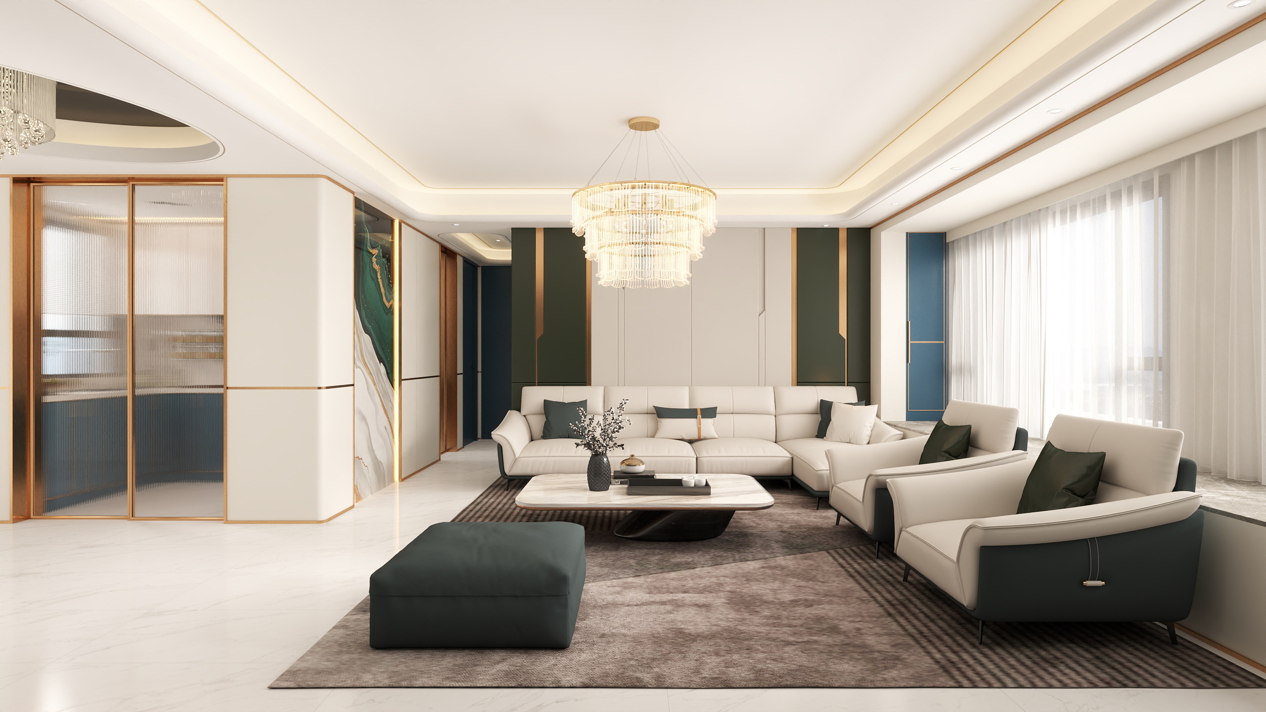 Mr钰-旭强雲庐-轻奢装修效果图