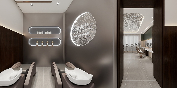 刘杨室内设计-理发店-装修设计方案