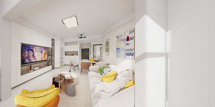 王春林II室内设计-恒泰花园  雅居效果图-装修设计方案